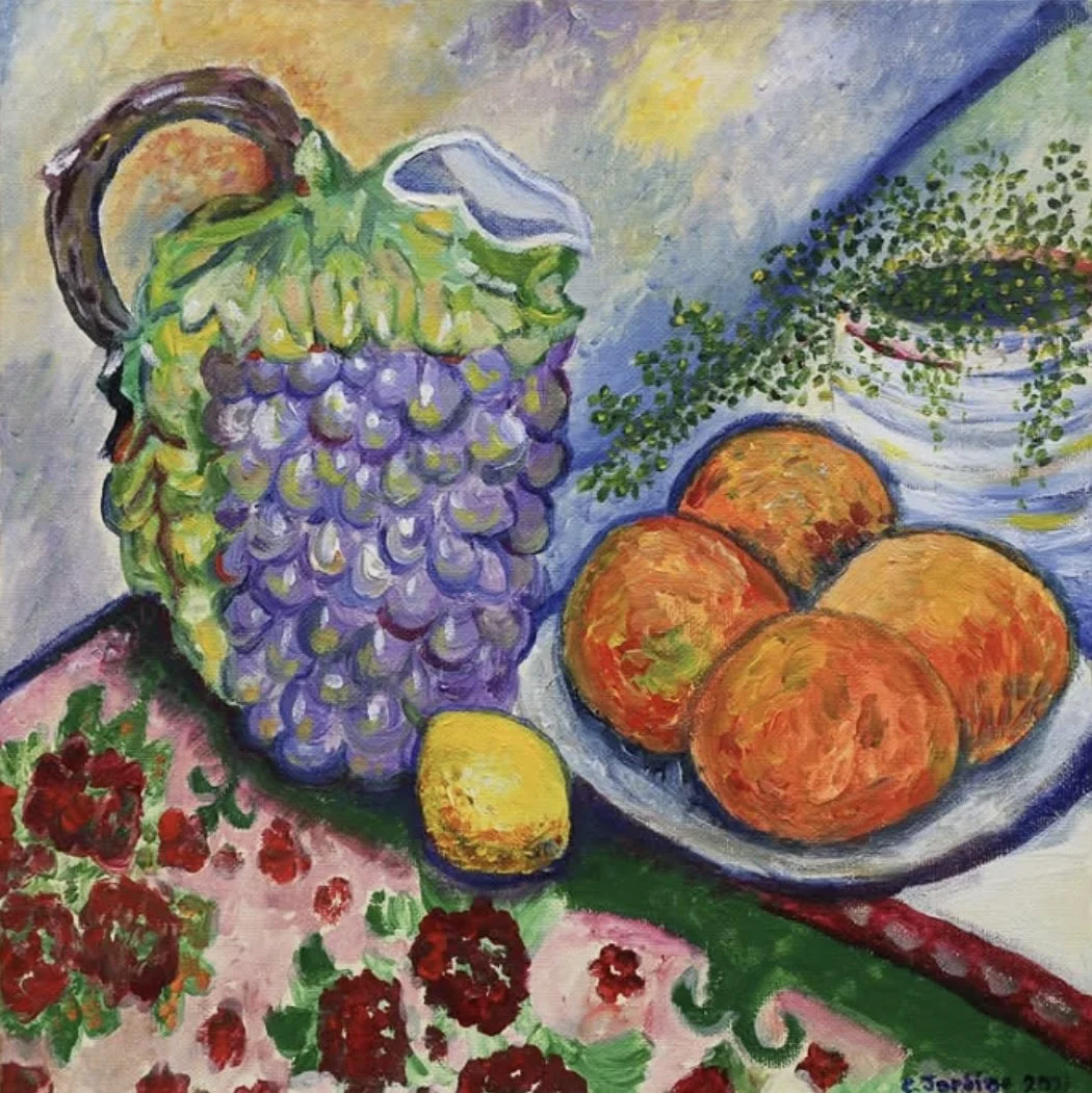 Still life with oranges
Acrylic on canvas
40cm x 40cm
2024

