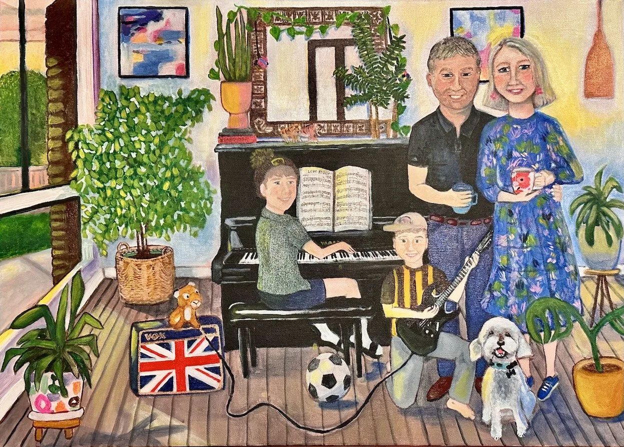The Carter Family 
Acrylic on Canvas
40cm x 70cm 
2026