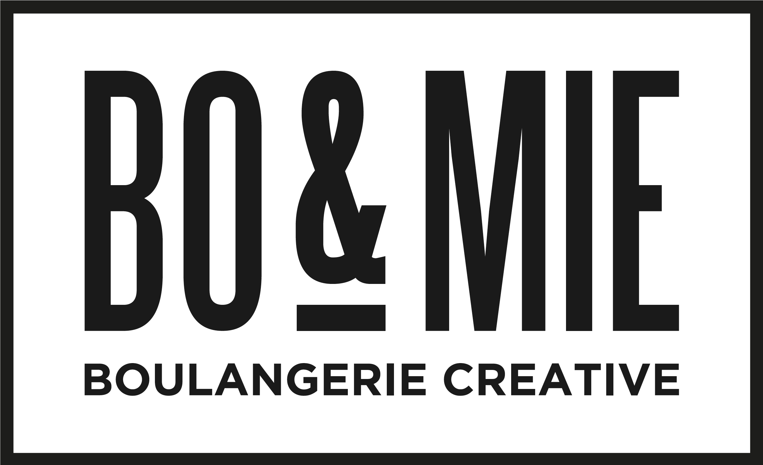 Black and white logo with the words 'BIX & MIE' in large bold letters, and smaller text 'BOULANGERIE CREATIVÉ' underneath.