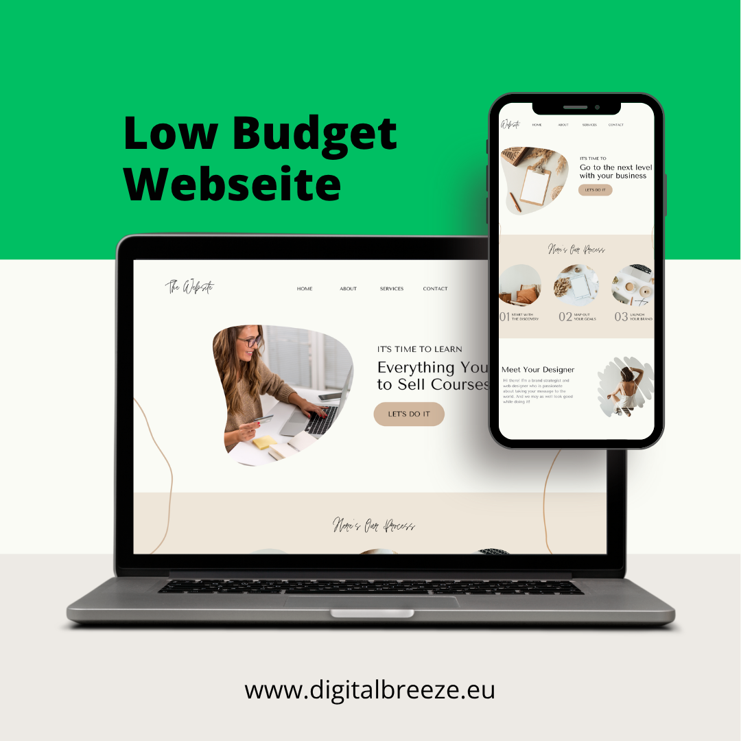 Low Budget Webseite Digital Breeze