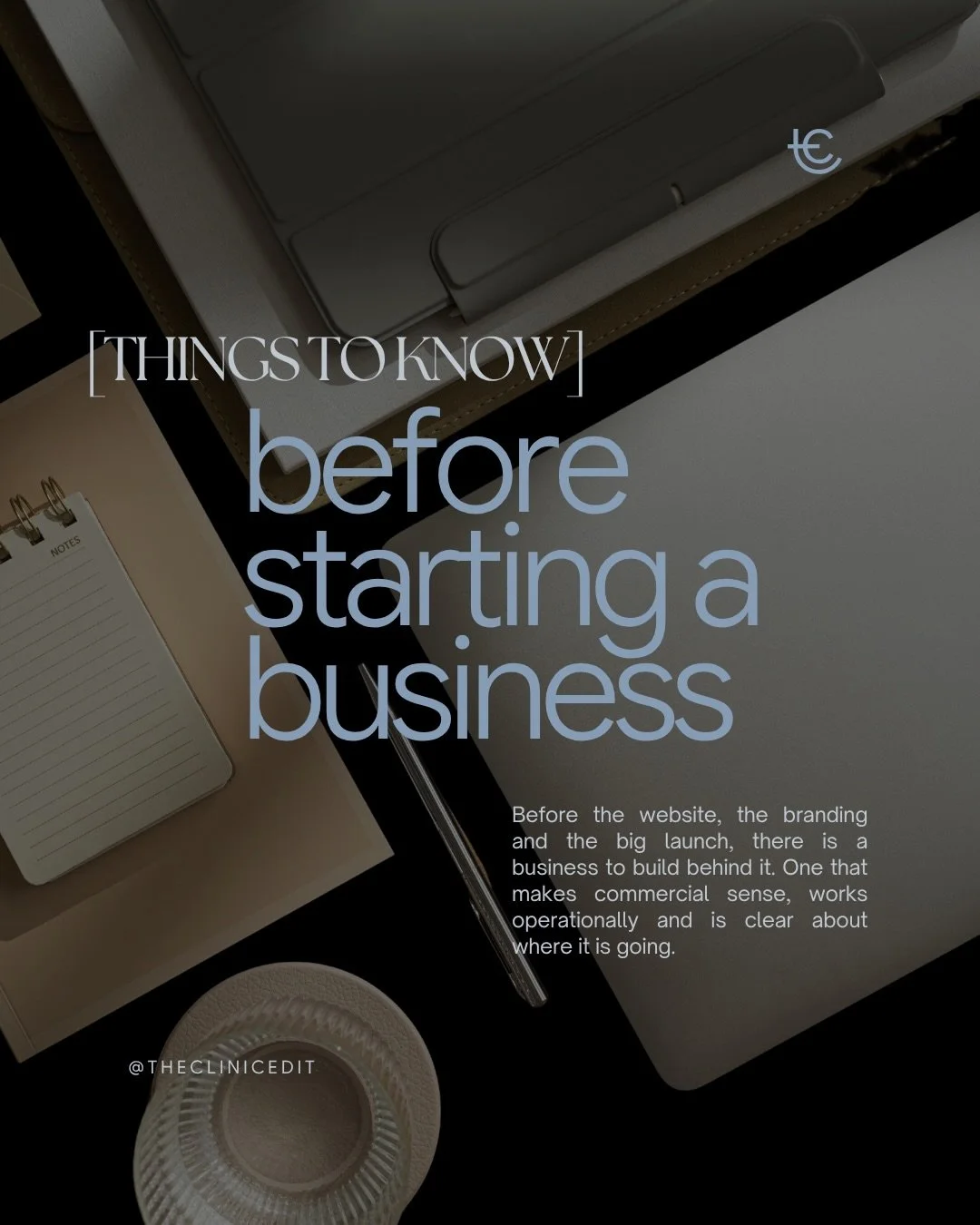 Starting a business is exciting.

There&rsquo;s the idea, the vision, the name, the space. You can already picture what it could become.

But the business behind the idea needs a little more consideration.

The systems that will hold it together.
The