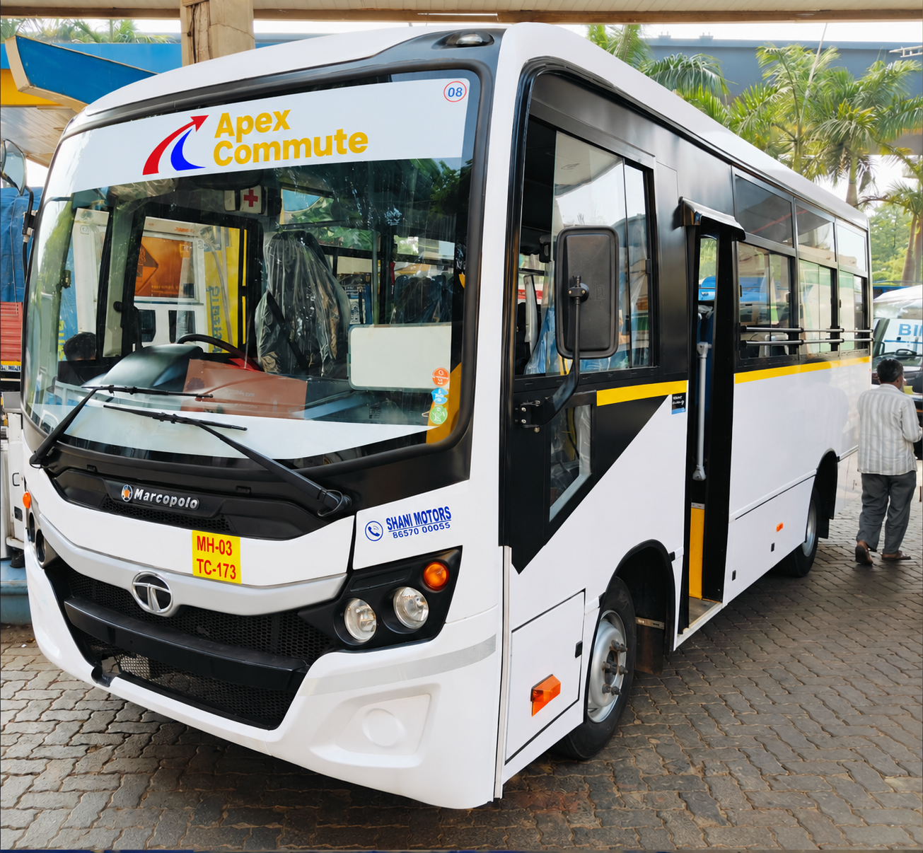 20 Seater Tata marcopolo bus for employee transport and weekend outstation, event