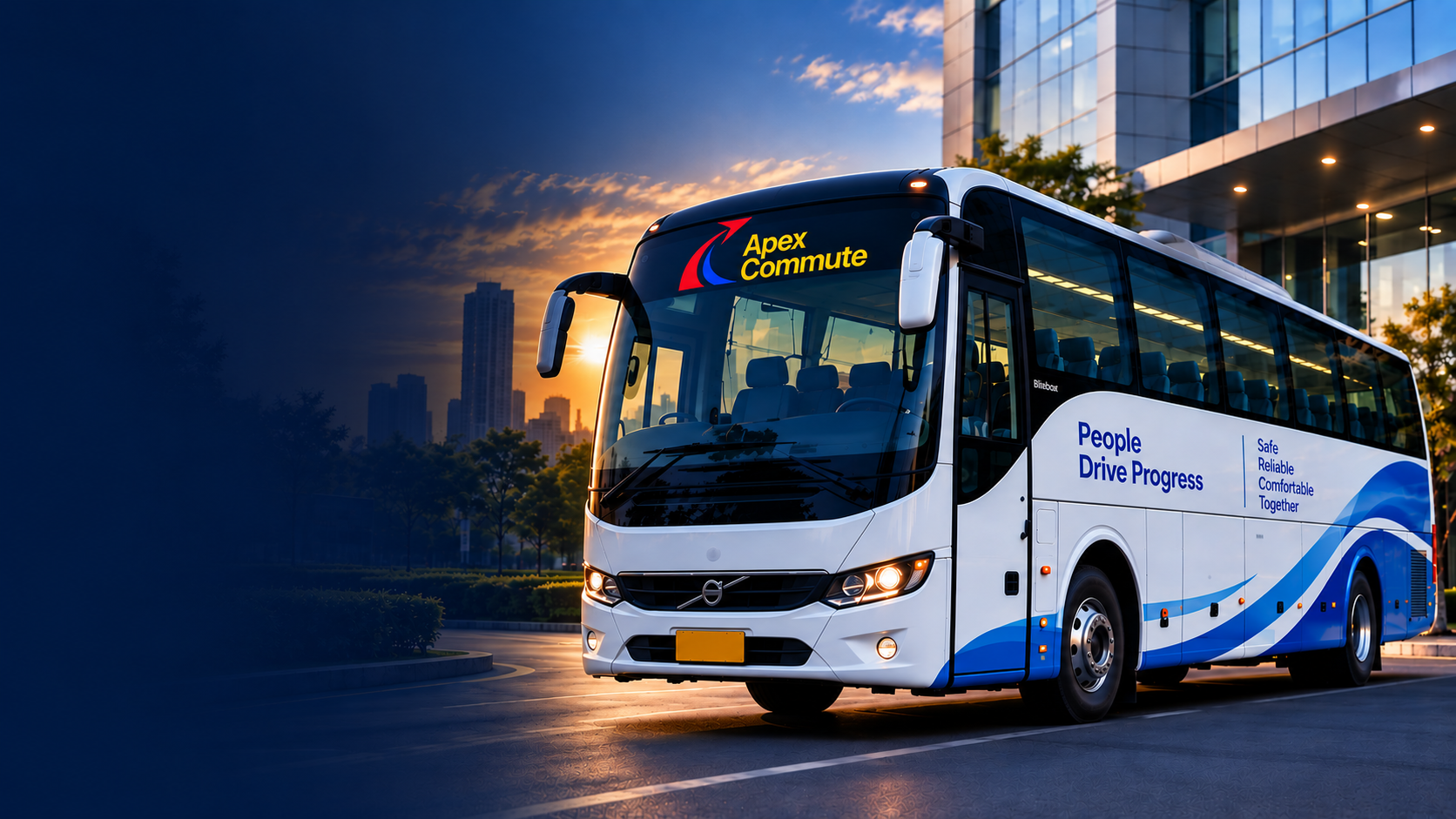 Apex Commute bus providing safe and reliable corporate transportation