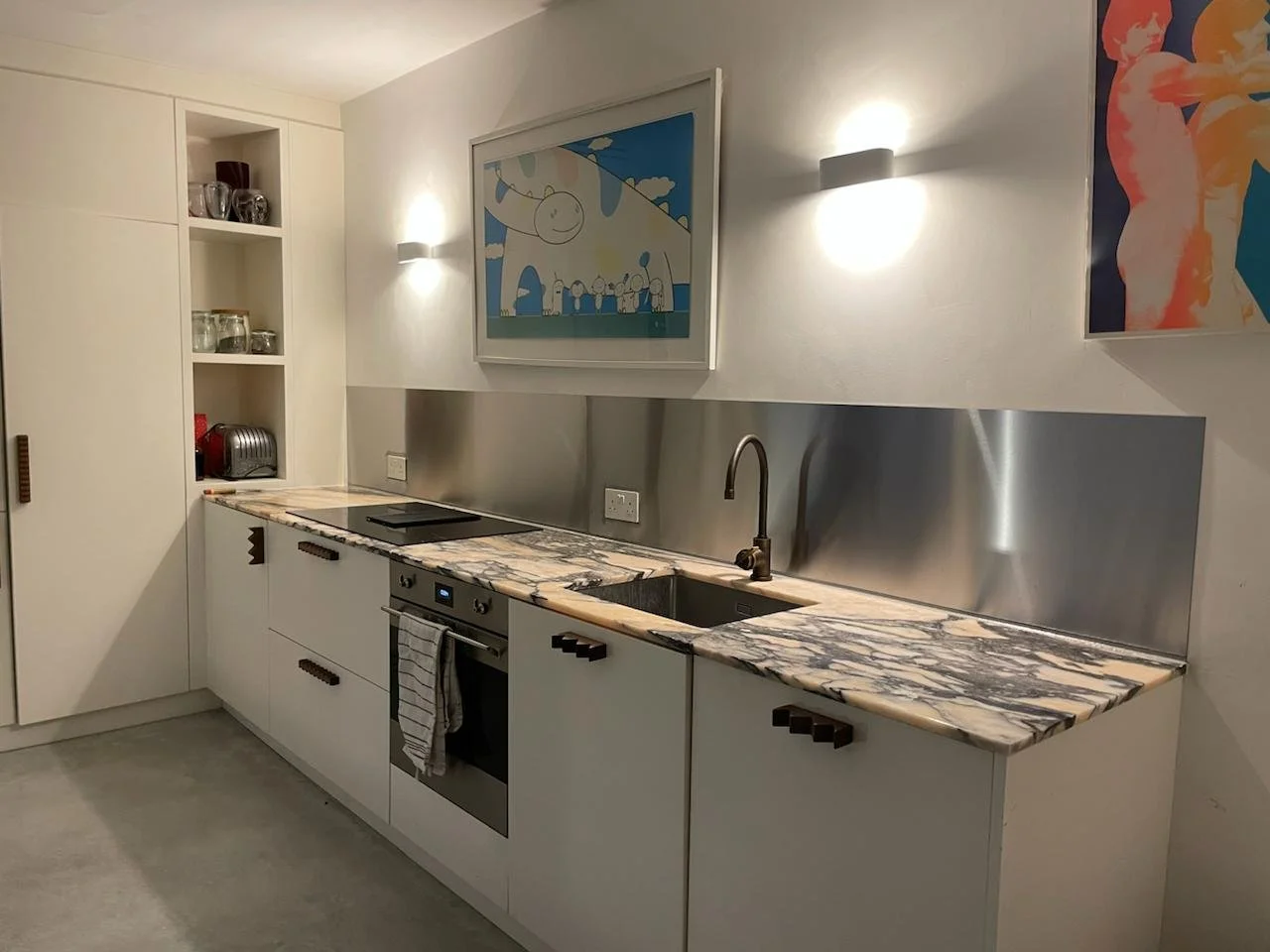 After installing a Stainless 316 splashback