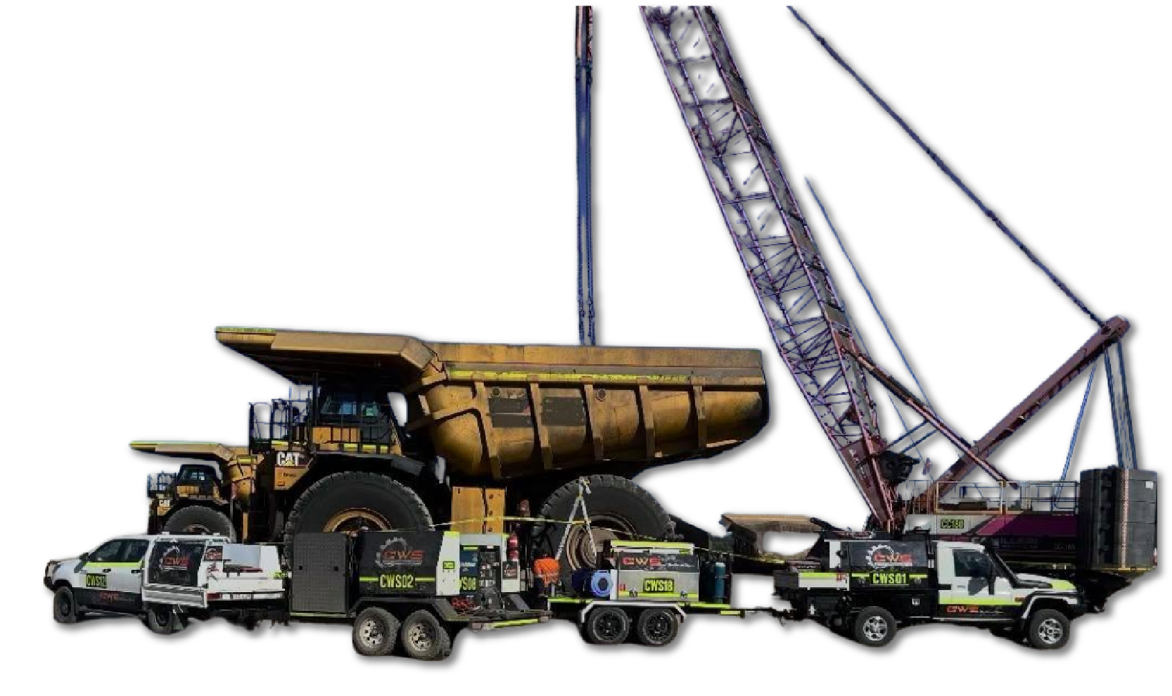 Haul truck at a Bowen Basin coal mine serviced by CWS Heavy Maintenance Repairs