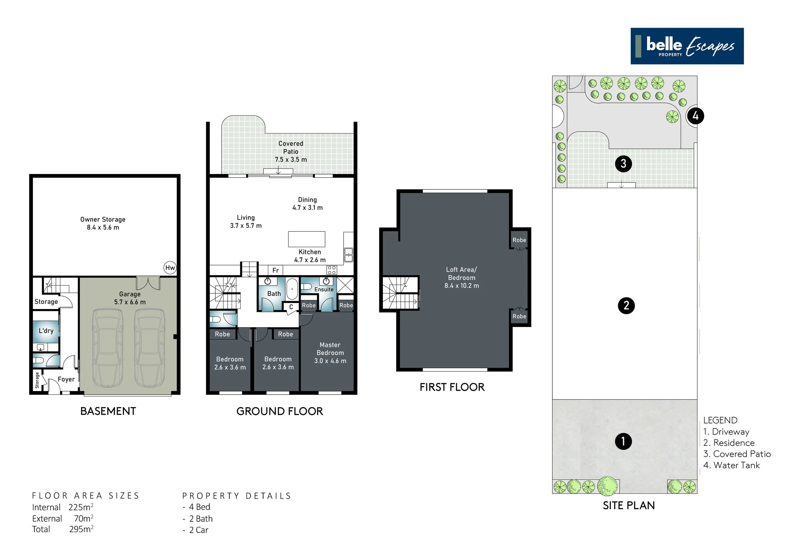 Shirley Lane Byron Bay Accomodation Floor Plan