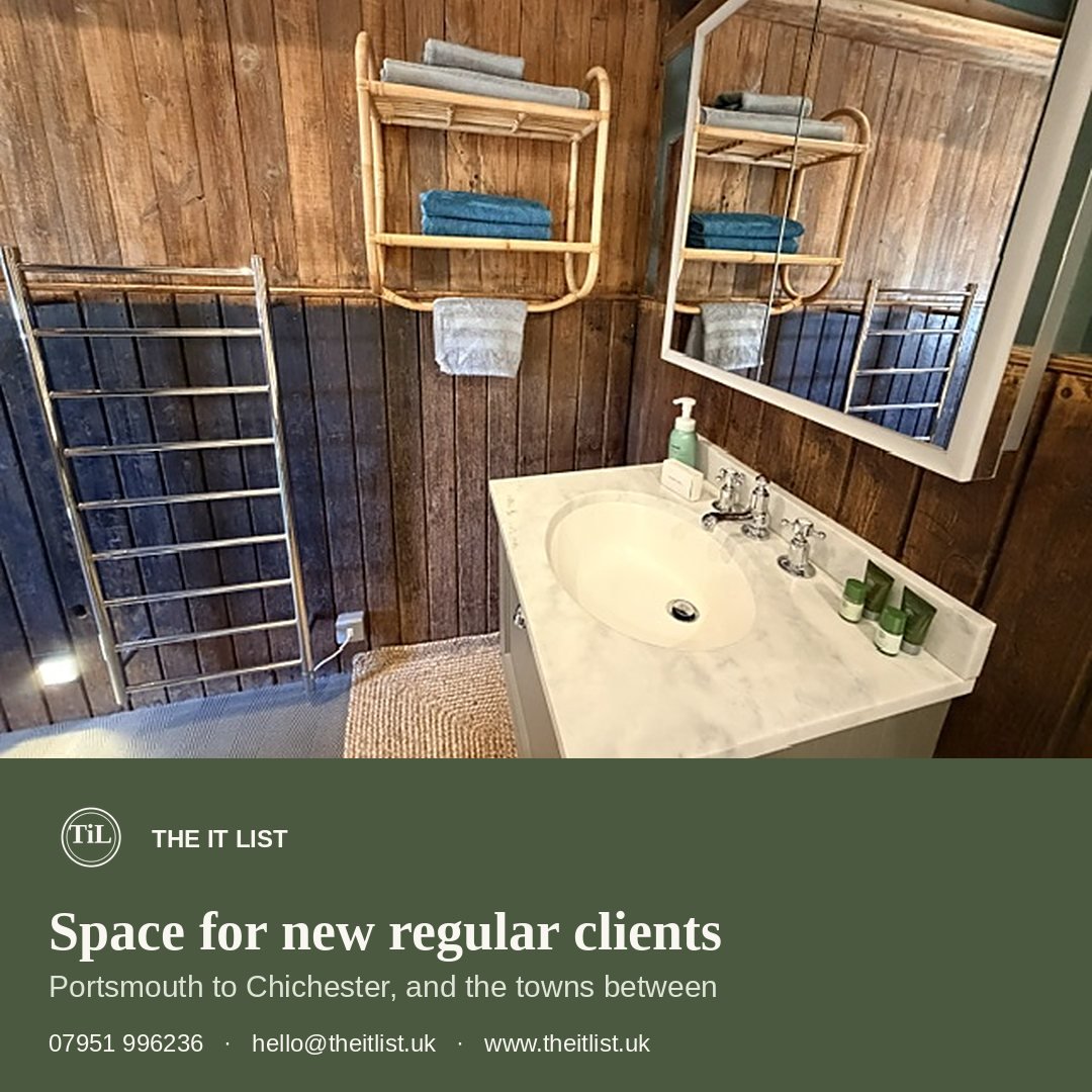 Our cleaning team has grown, and we now have space for new regular clients from Portsmouth through to Chichester and the towns in between. We always visit first, so we can understand what your home needs before agreeing anything. Get in touch if you'