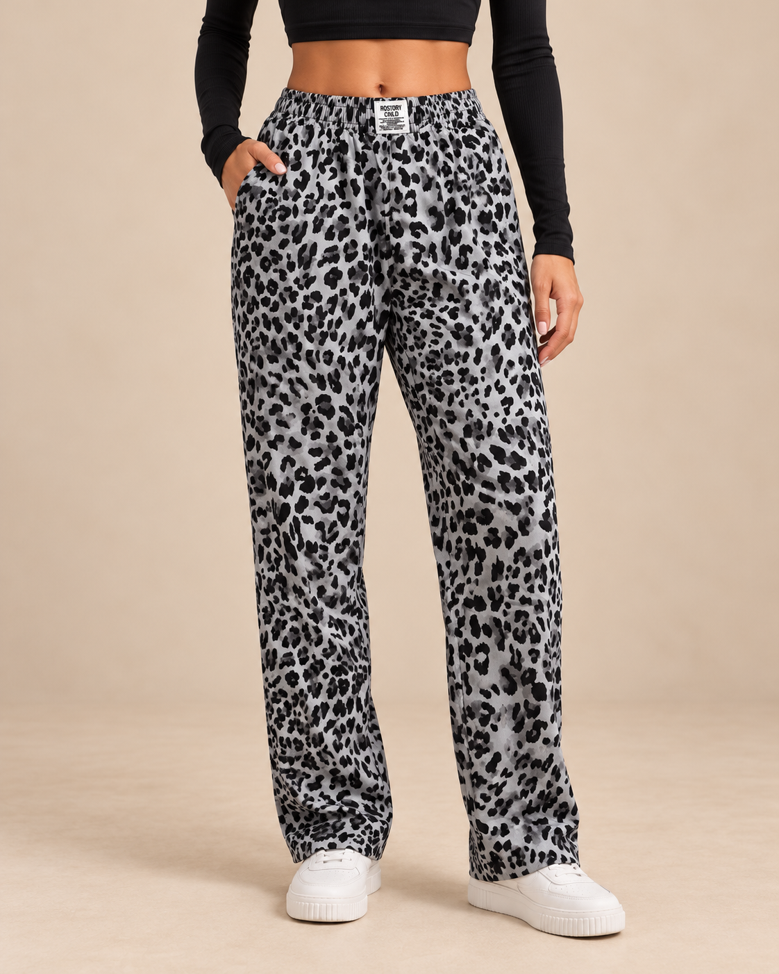 Wild Side Leopard Wide-Leg Trousers