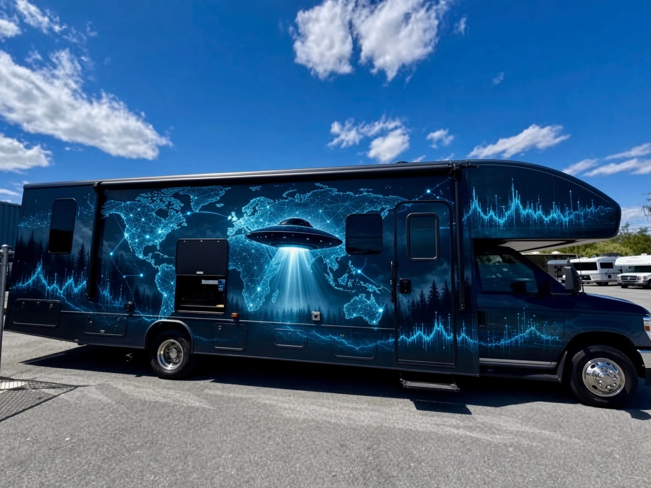 We&rsquo;re going to be hitting the road in style - join the meetup group for events and dates 🛸📻👽