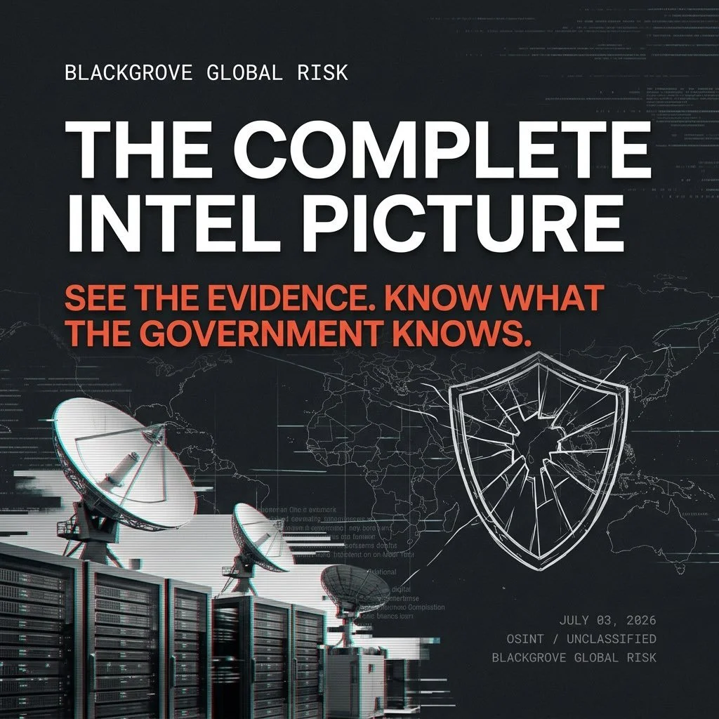 A private intelligence firm is publishing daily UAP risk briefs; and their audience isn&rsquo;t conspiracy theorists. It&rsquo;s CEOs, boards, and fiduciaries. Blackgrove Global Risk is treating the UAP question the way Wall Street treats sovereign d