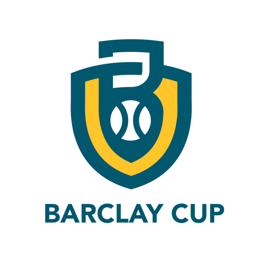 Barclay Cup logo featuring a shield with a large 'B' and a gold and teal color scheme, with the text 'BARCLAY CUP' below.