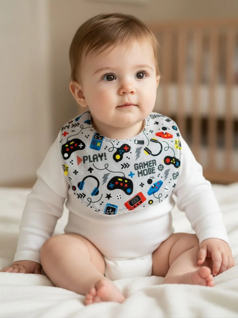 Gaming Baby Bib - 6-12 months