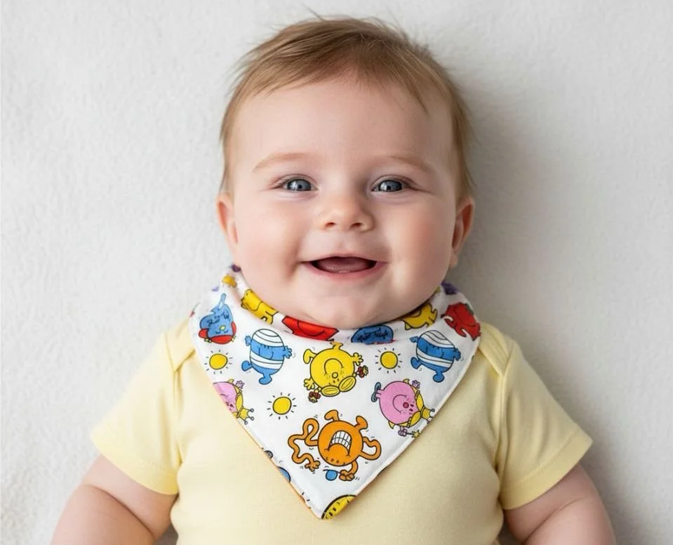 Bright & Playful Character Bandana Baby - 3-6 months
