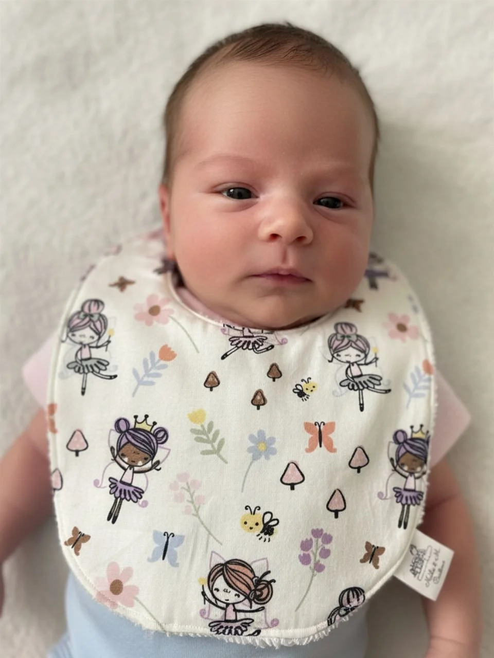 Fairy Ballerina Baby Bib - 0-3 months