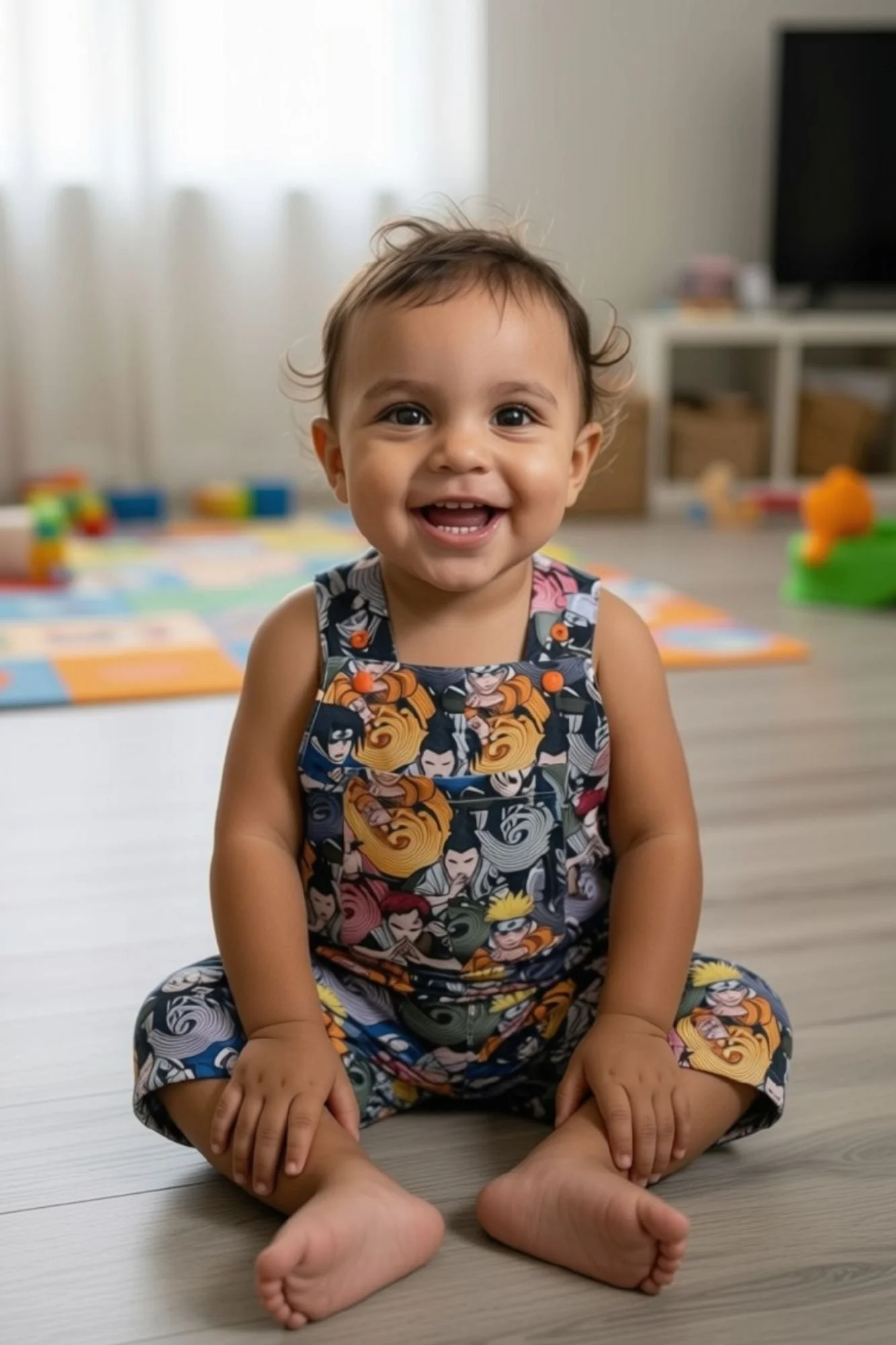 Anime Ninja Overalls - 12-18 months