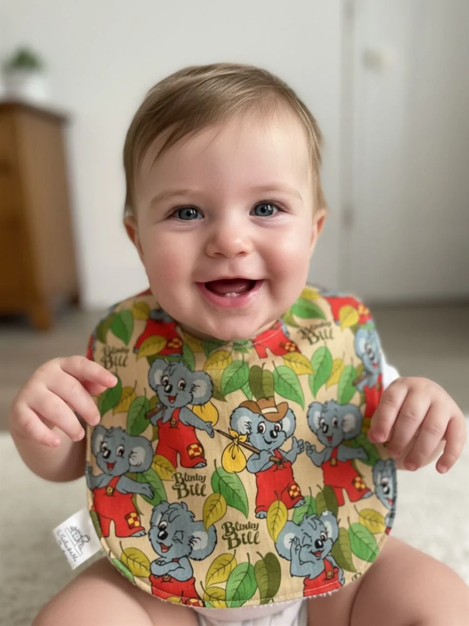 Storybook Koala Baby Bib - 6-12 months
