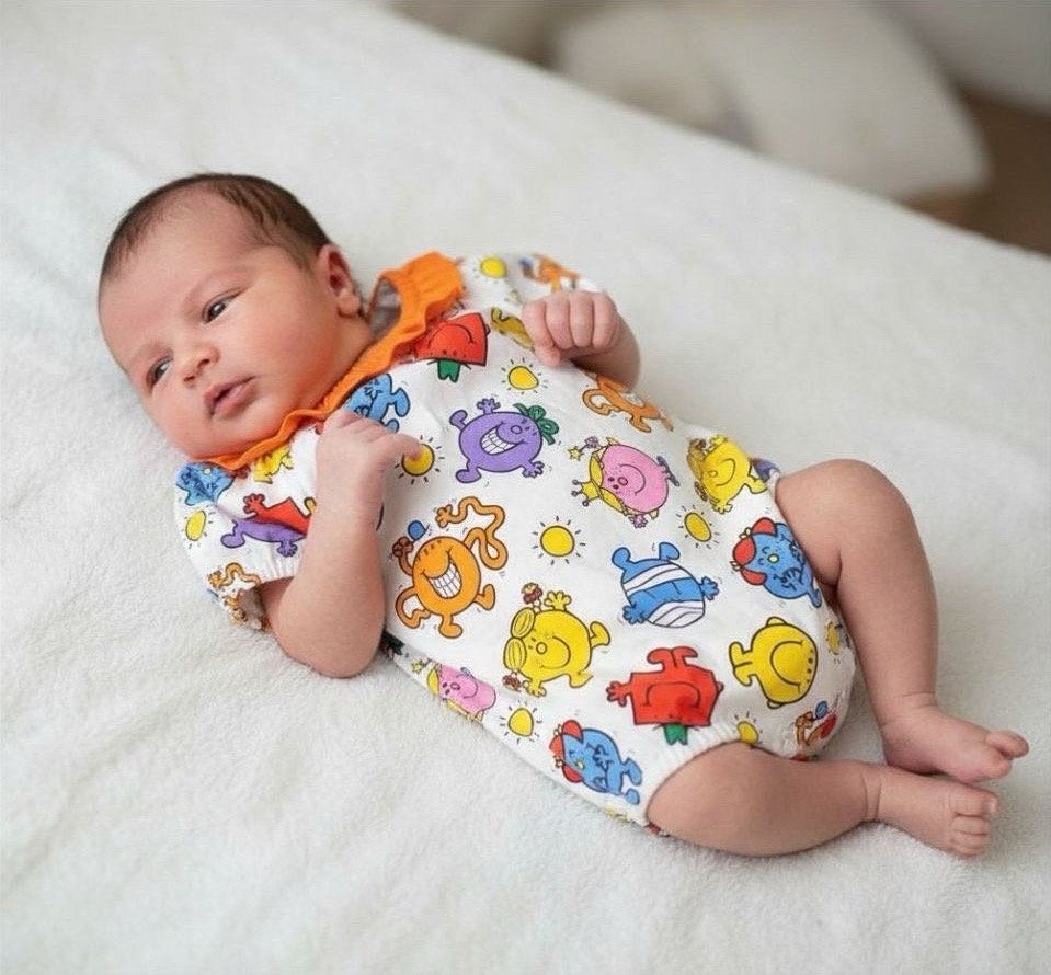 Colourful Character Frill Romper - 0 months