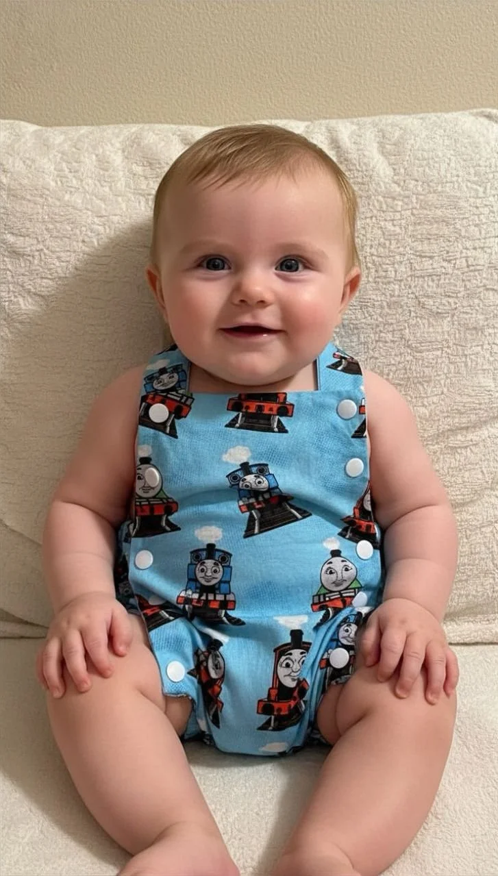 Train Storybook Character Overall Onesie - 6 months