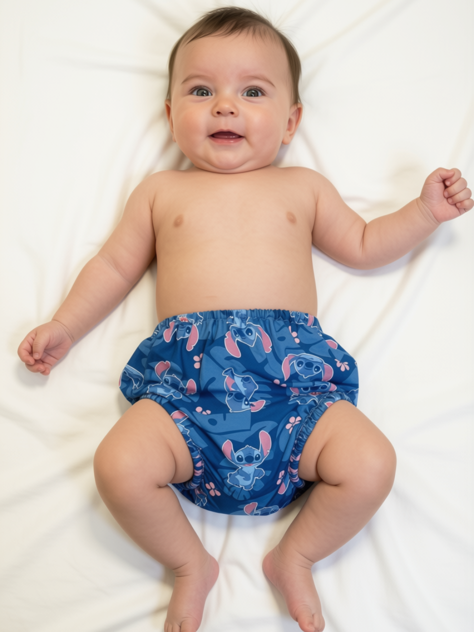 Blue Alien Animal Creature Nappy Cover - 3 months