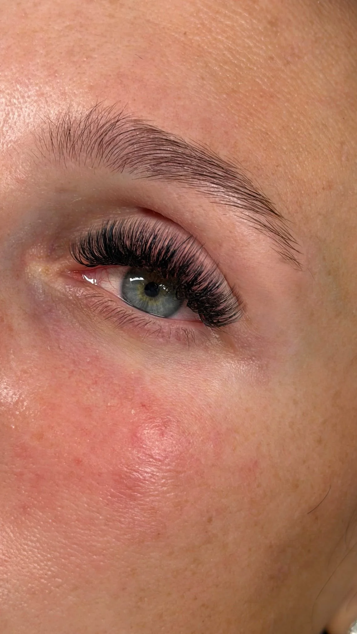 Professional lash extensions at METANOIA Beauty Salon in Azizi Riviera, Dubai