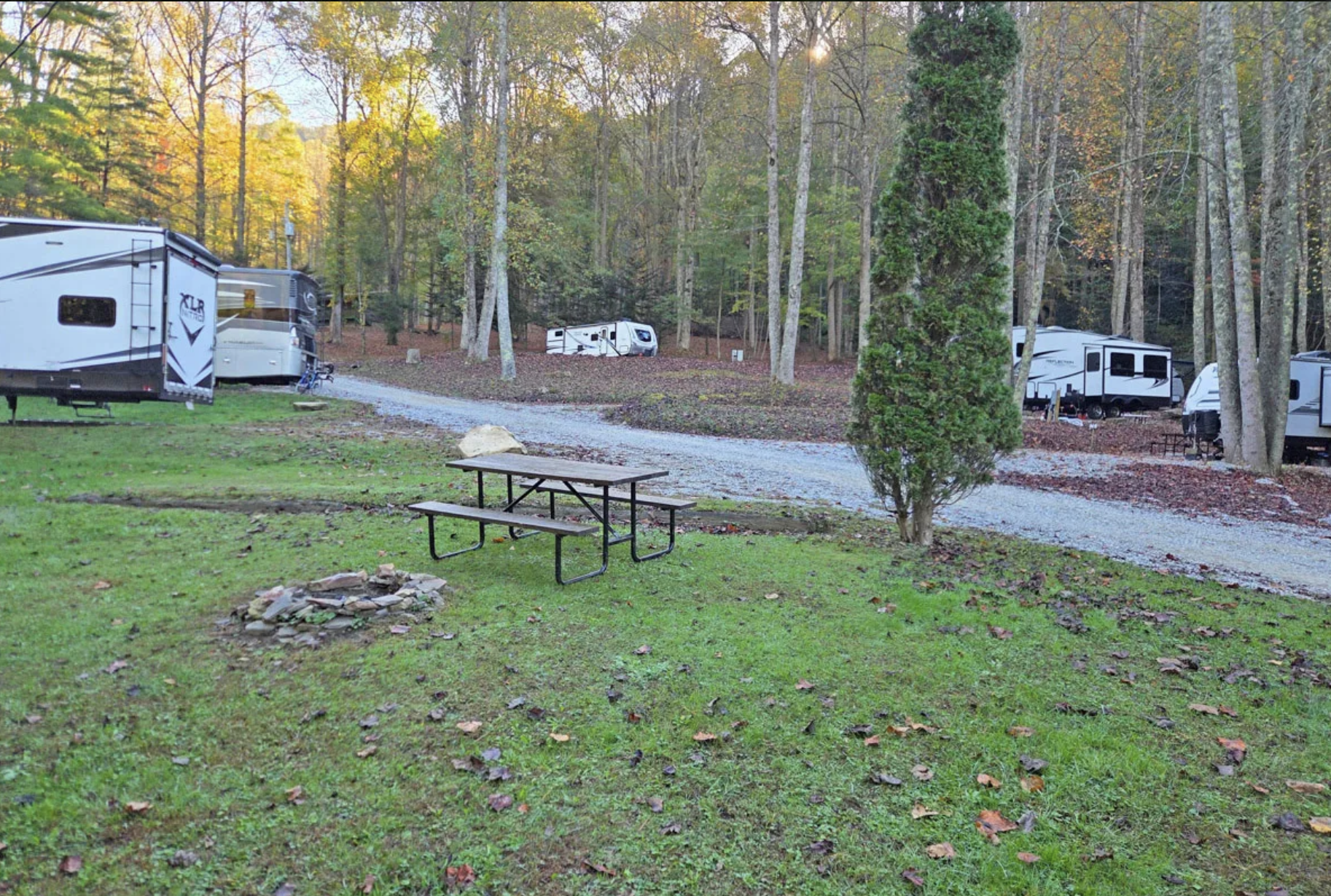 View of our lower full hookup (RV N) sites