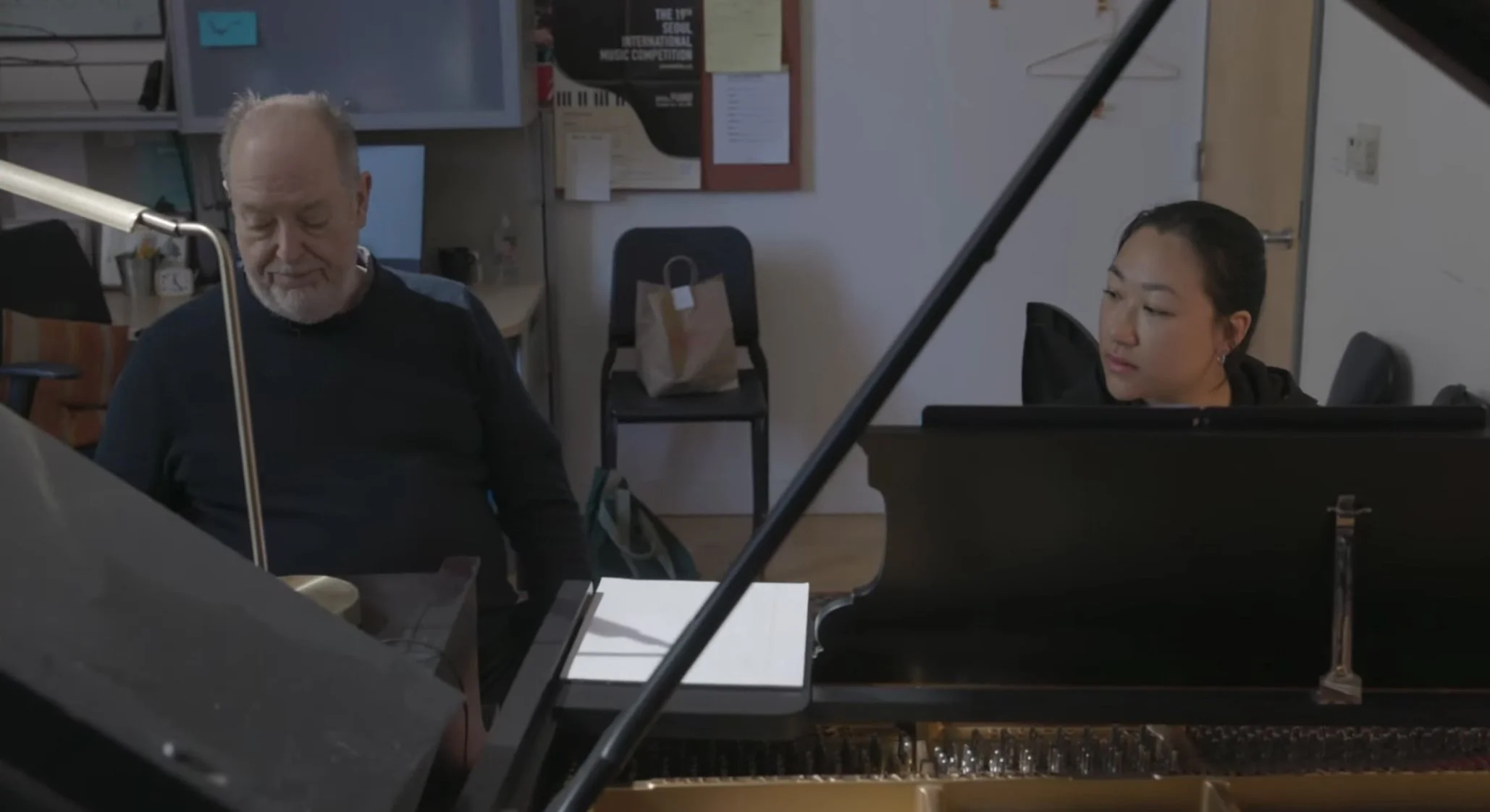 In lesson with Garrick Ohlsson