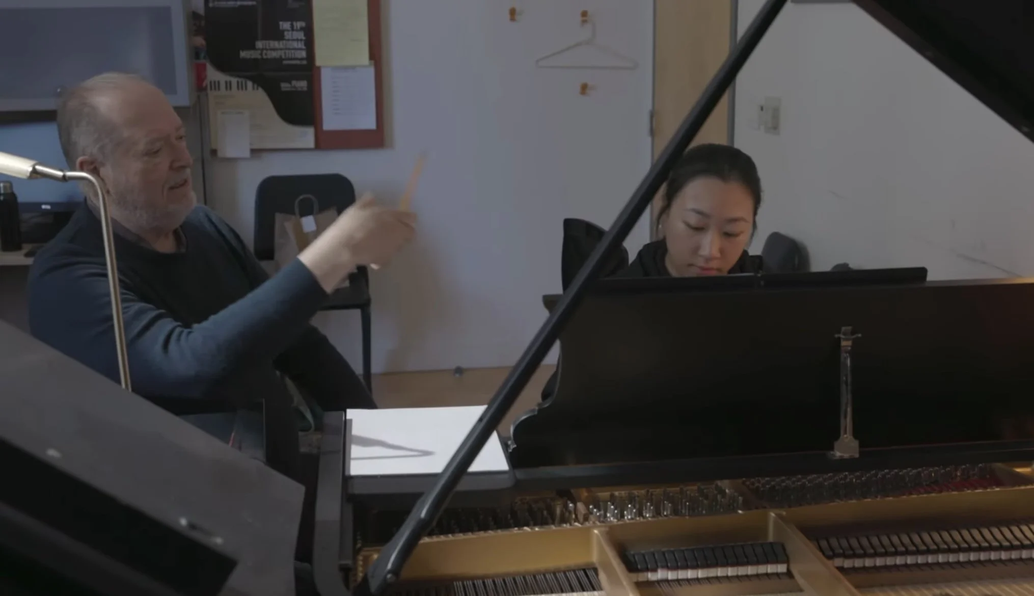 In lesson with Garrick Ohlsson