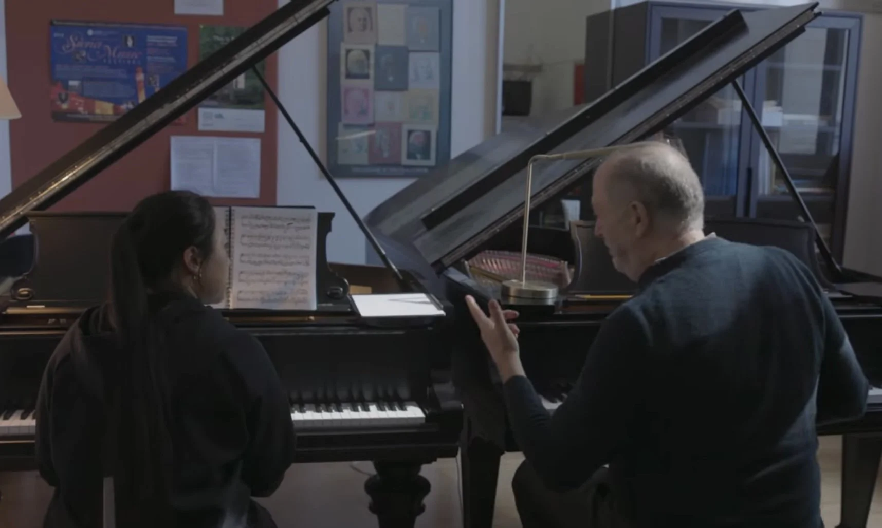 In lesson with Garrick Ohlsson