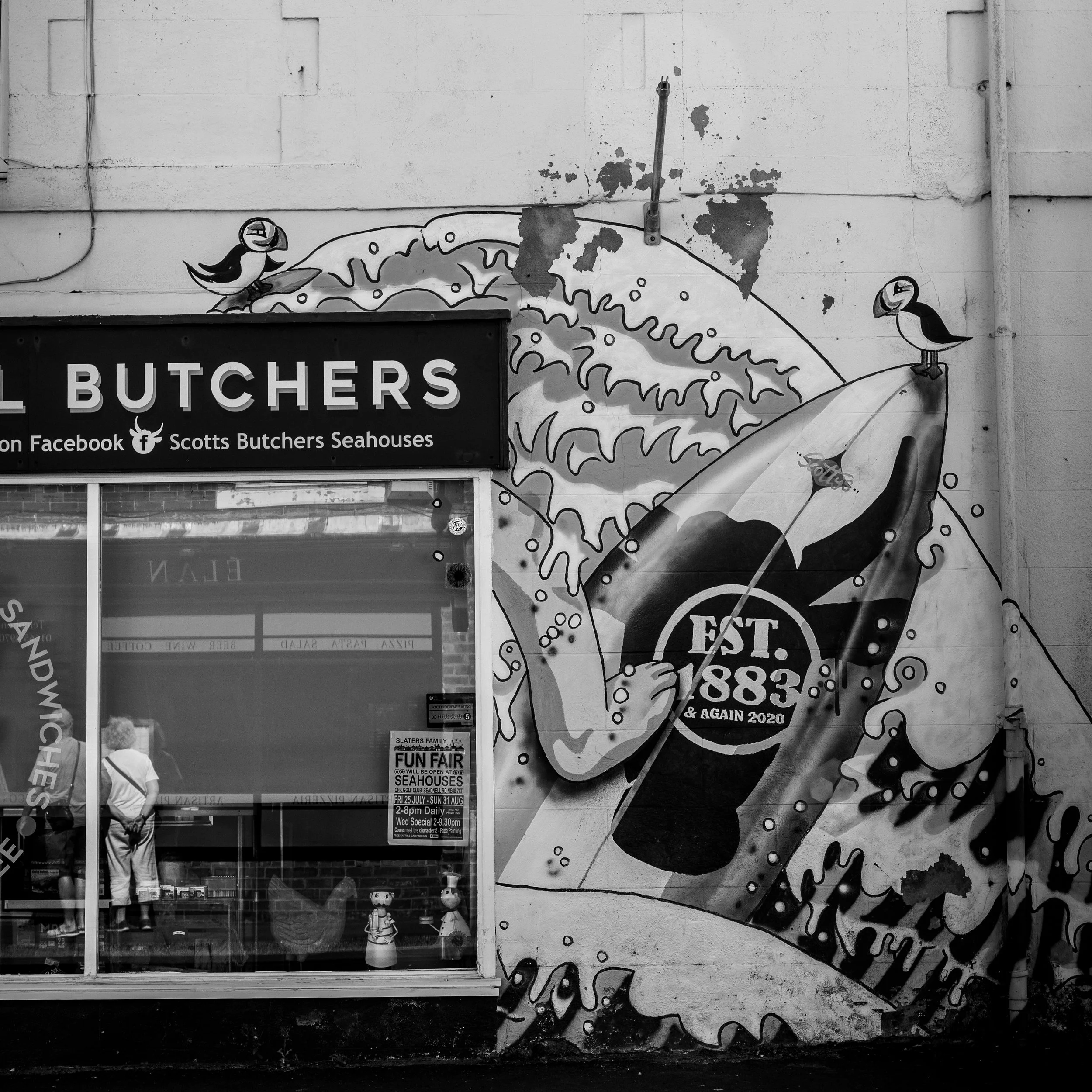 Seahouses butcher B&W.jpg