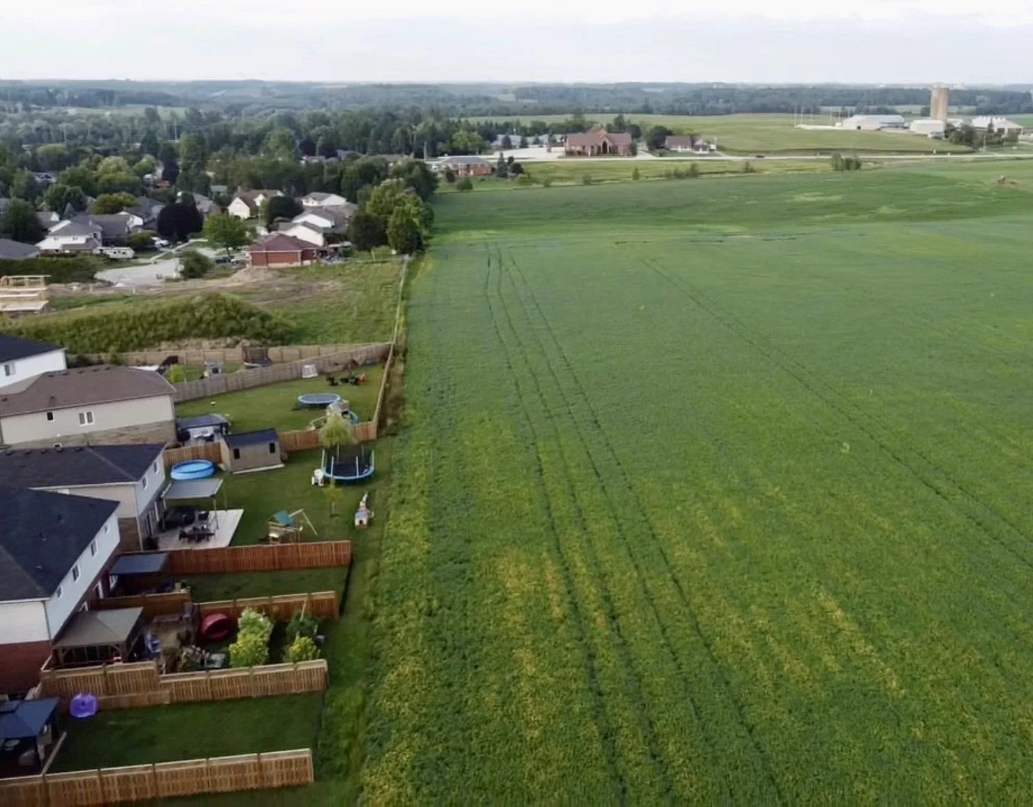 Drayton with farm fields