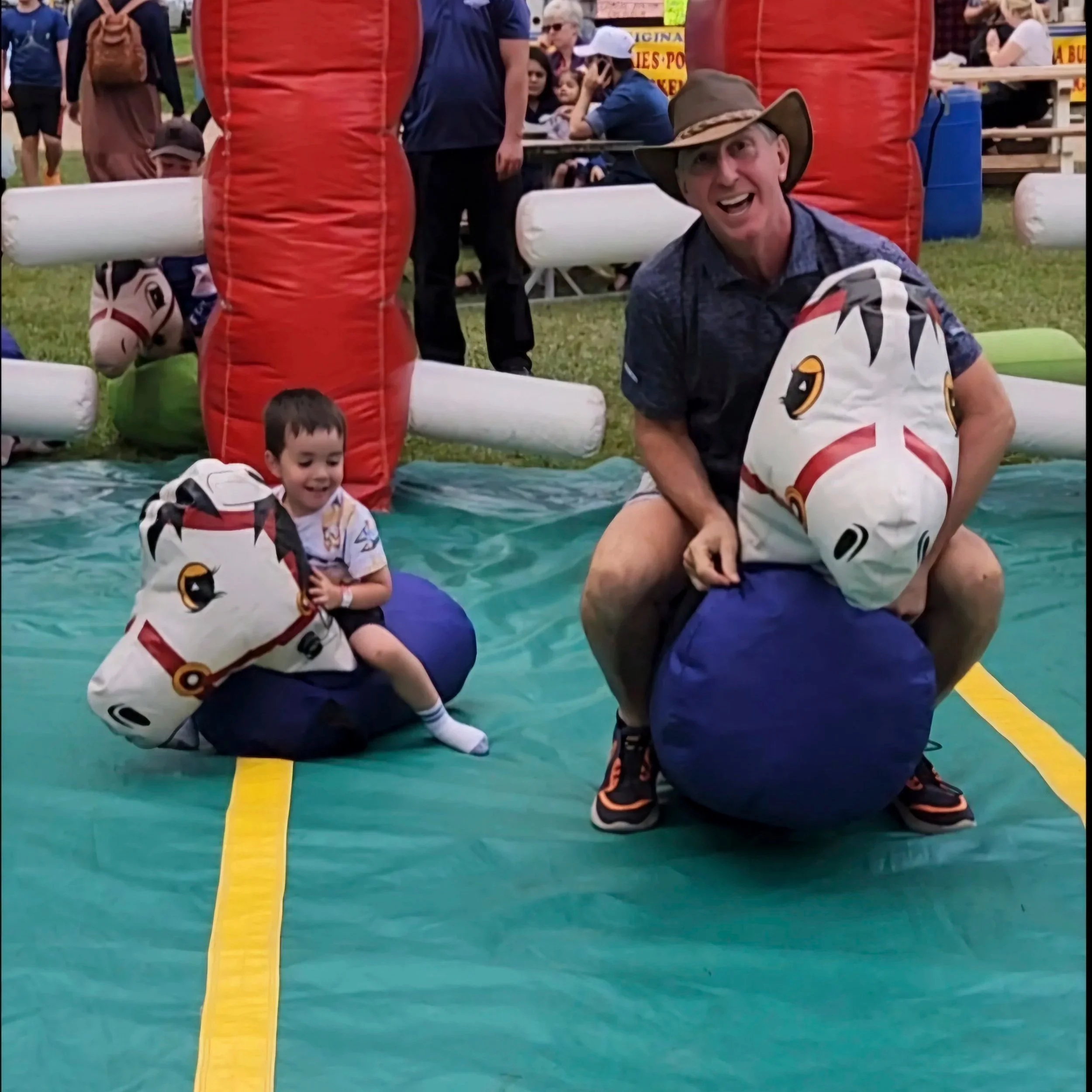 Gregg Davidson attending an event with family