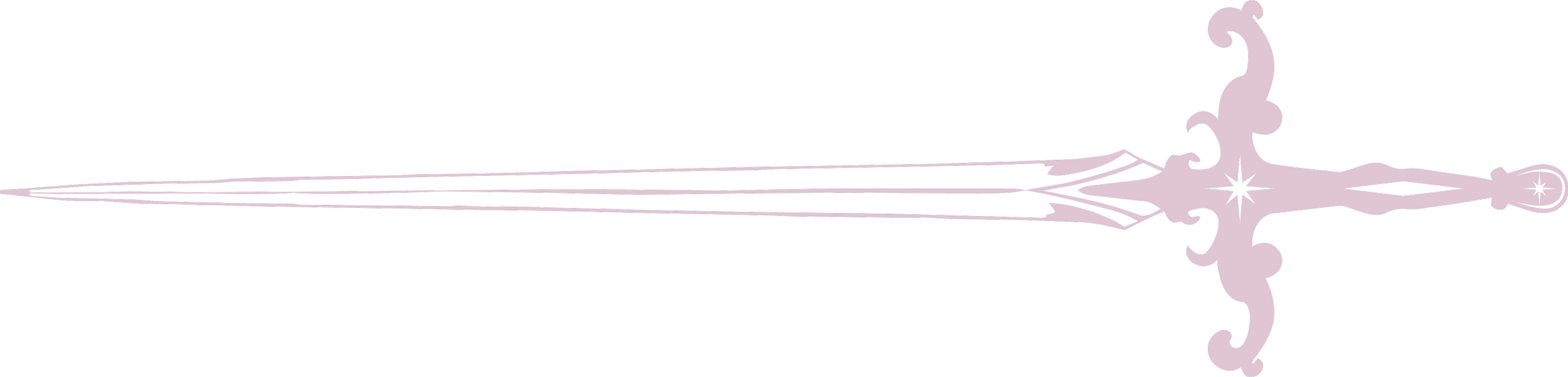 A pink fantasy style sword