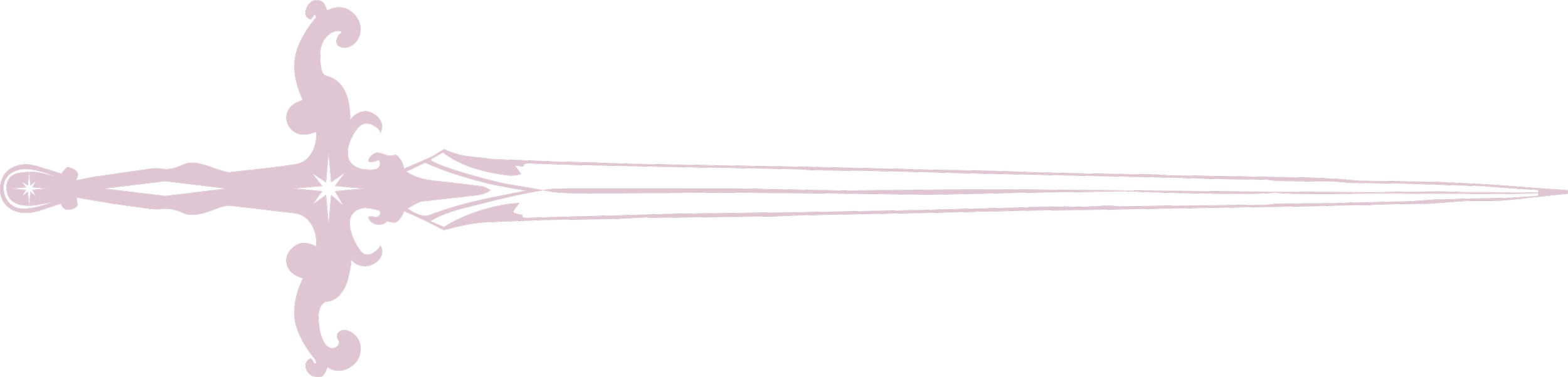 A pink fantasy style sword