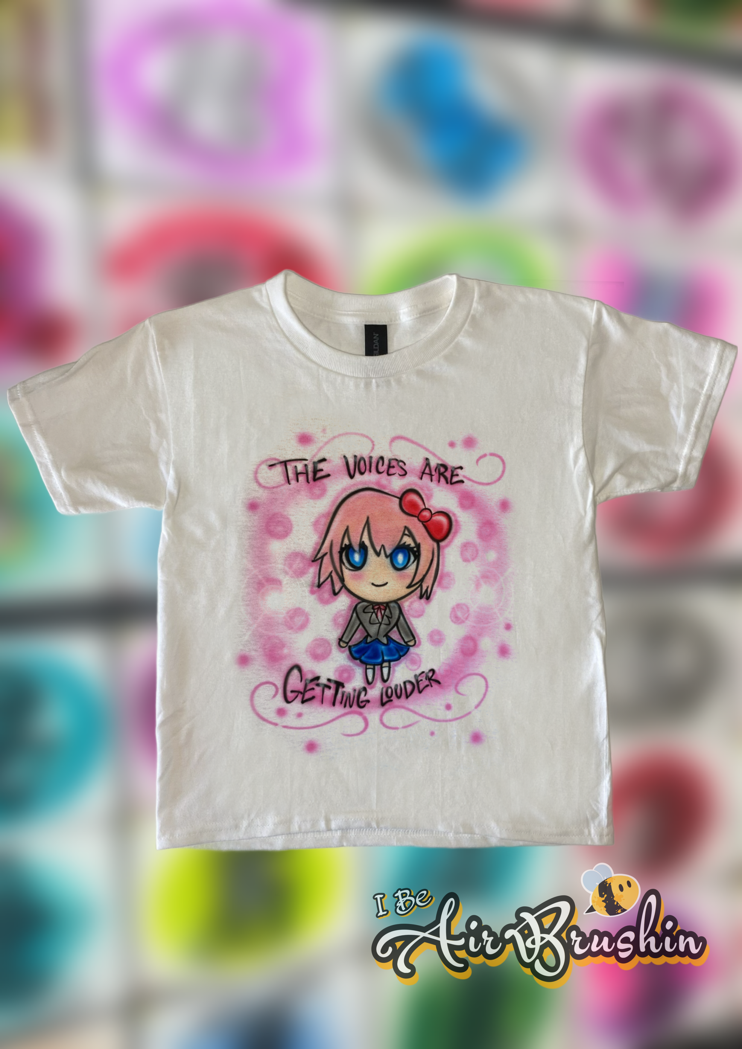 Airbrush The voices are getting louder Anime Girl cursed meme