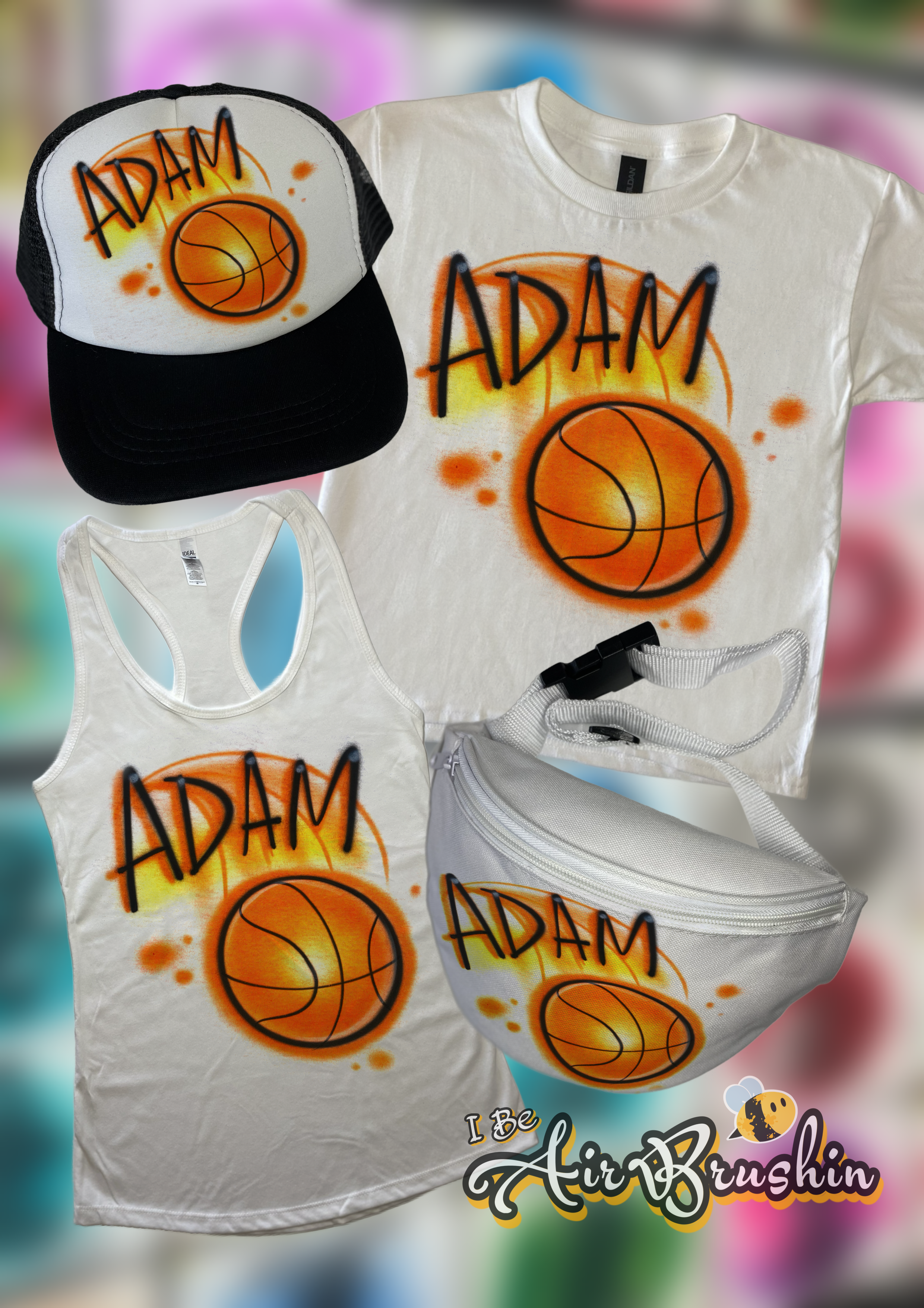 Airbrush Basketball Sports Ball Design