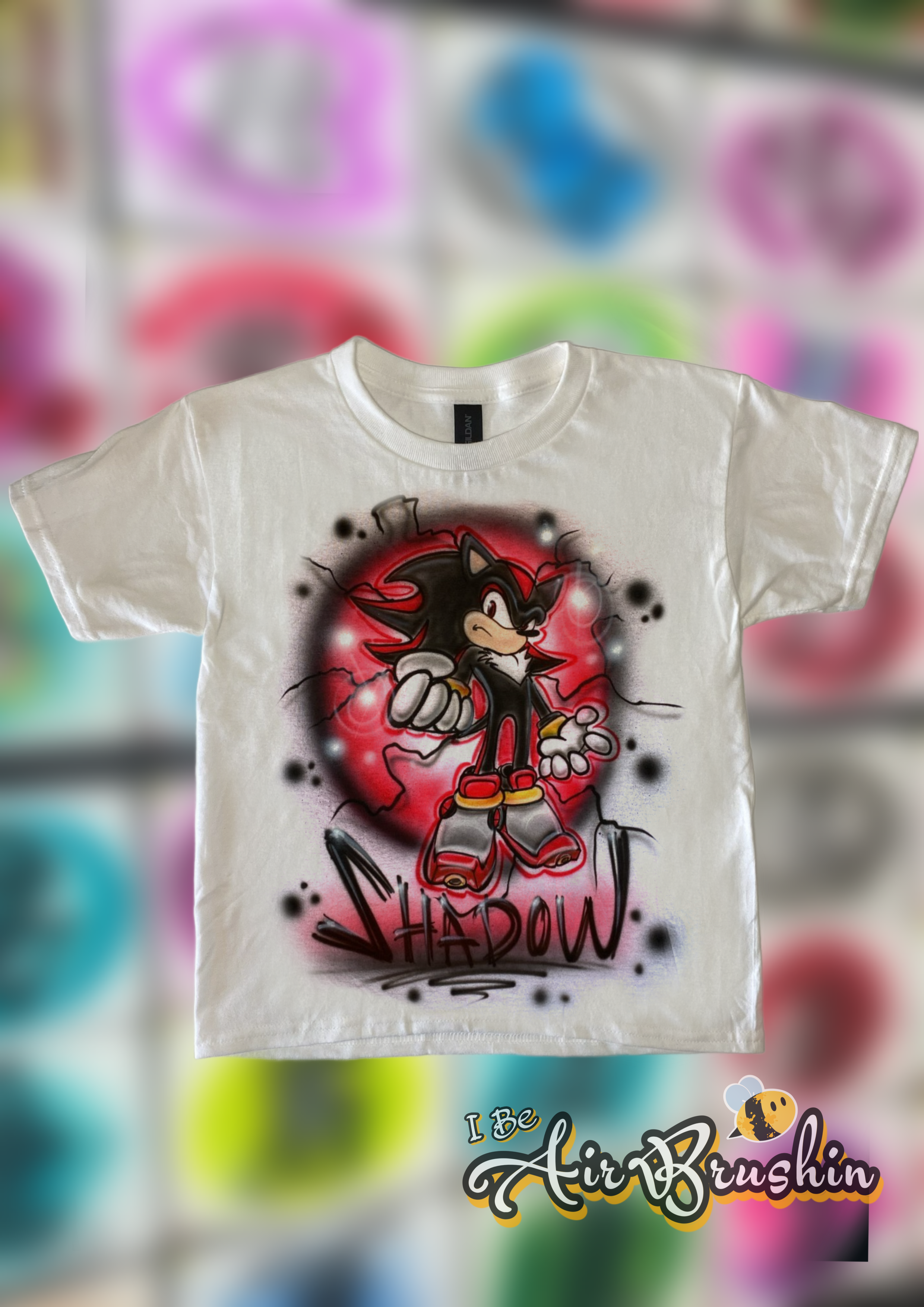 Airbrush Shadow Hedgehog Sonic Cartoon