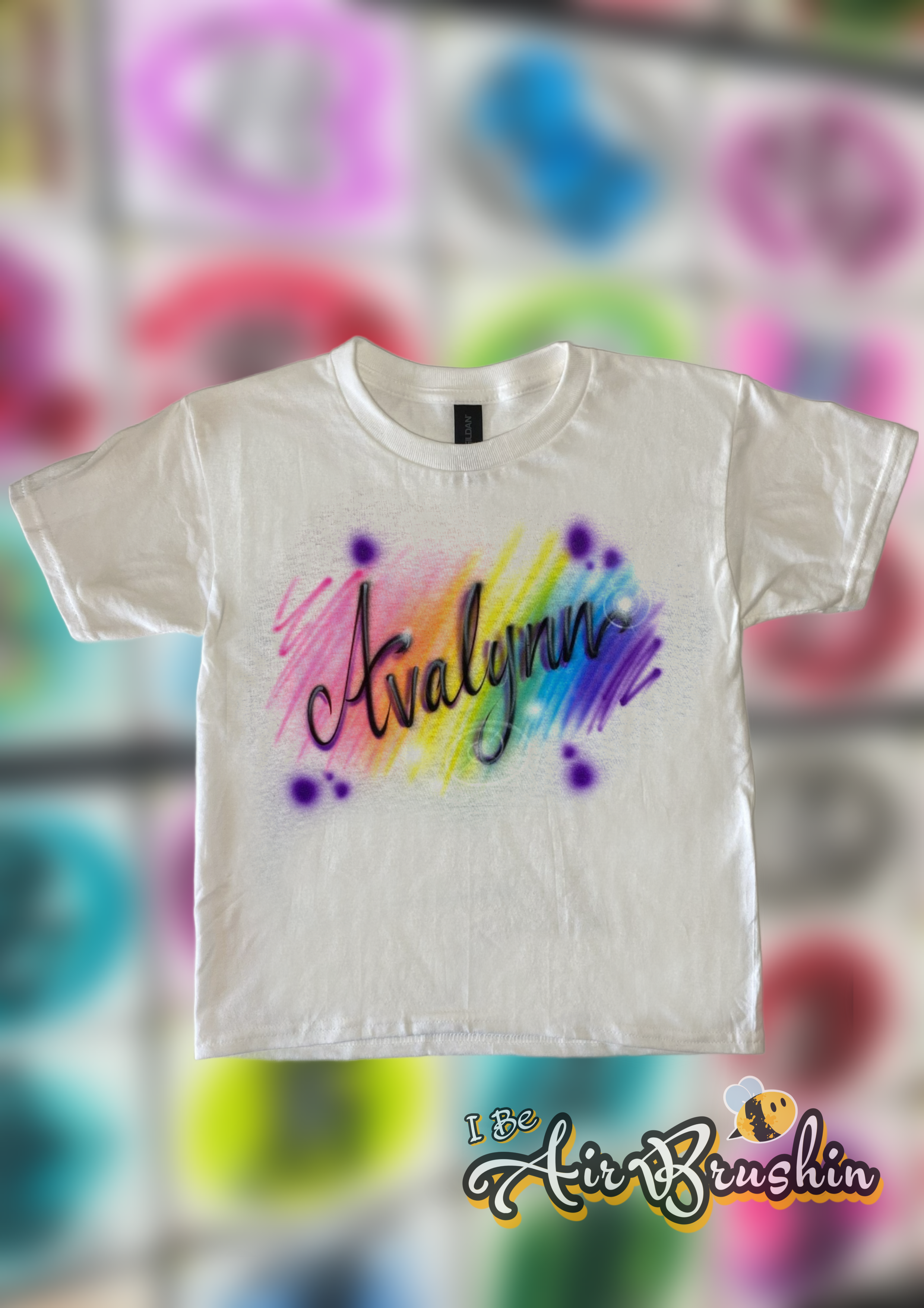 Airbrush Rainbow Gradient Design