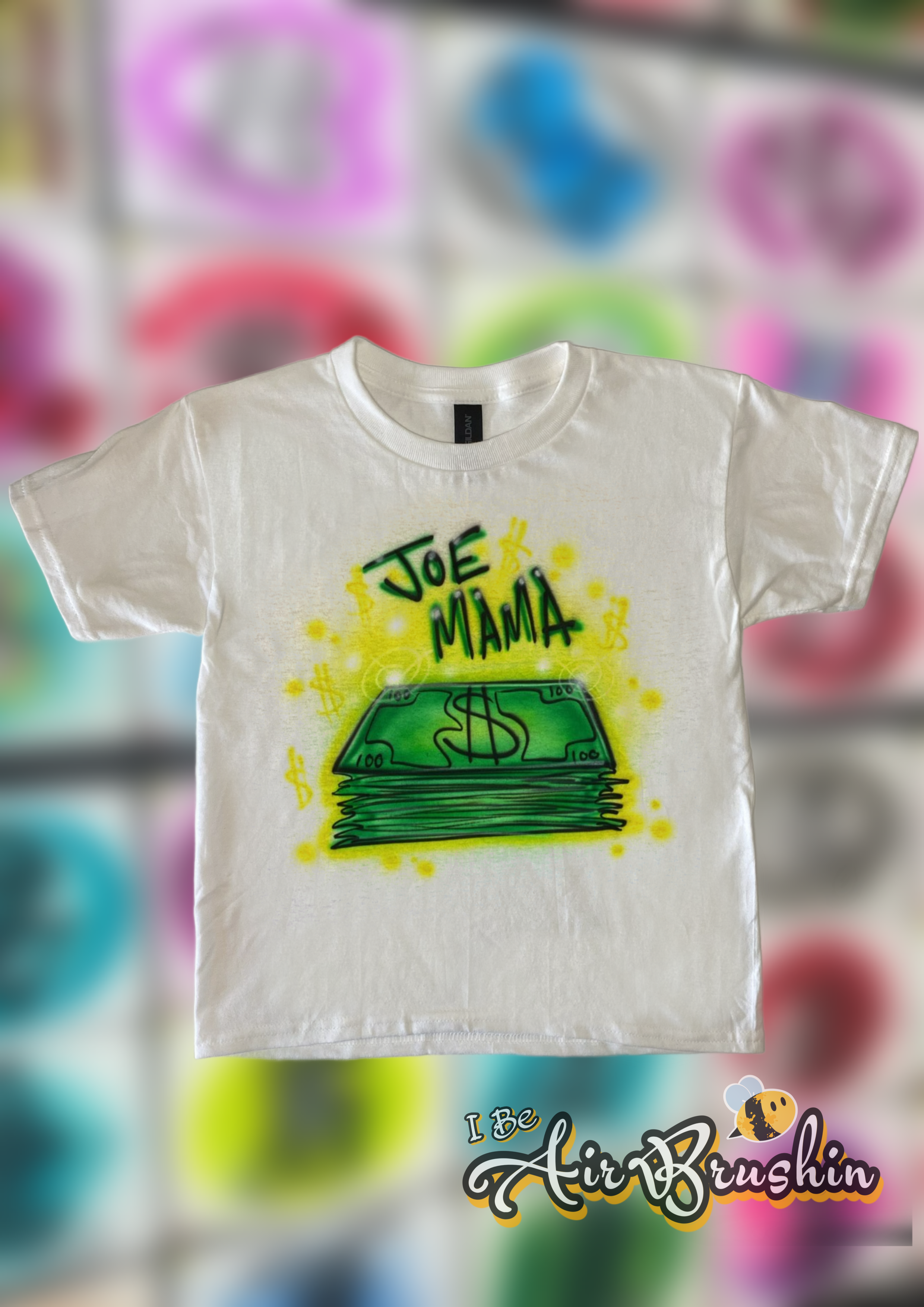 Airbrush Cash Money Bling Design