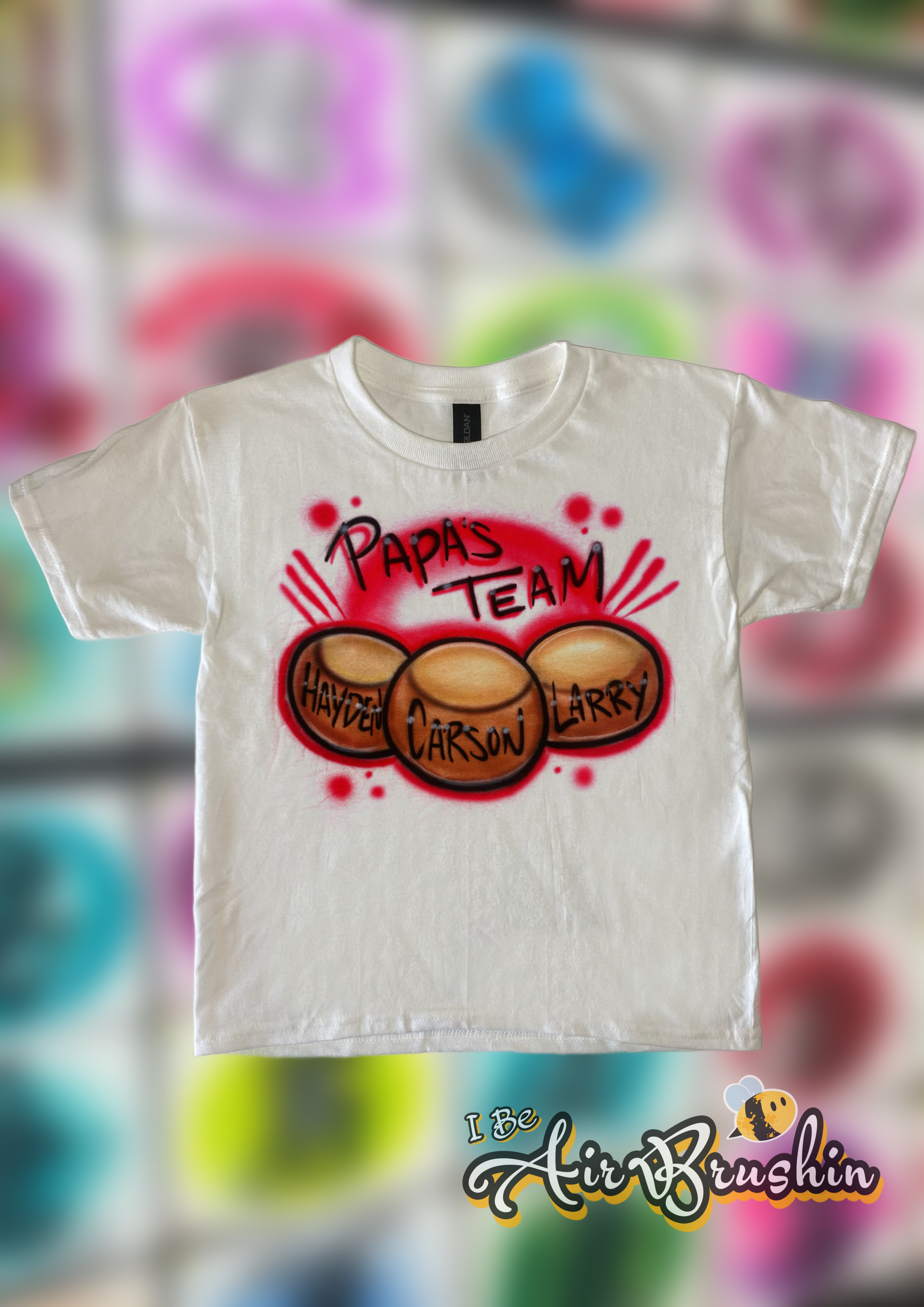 Airbrush Ohio State Buckeye Family Papa's Team Design
