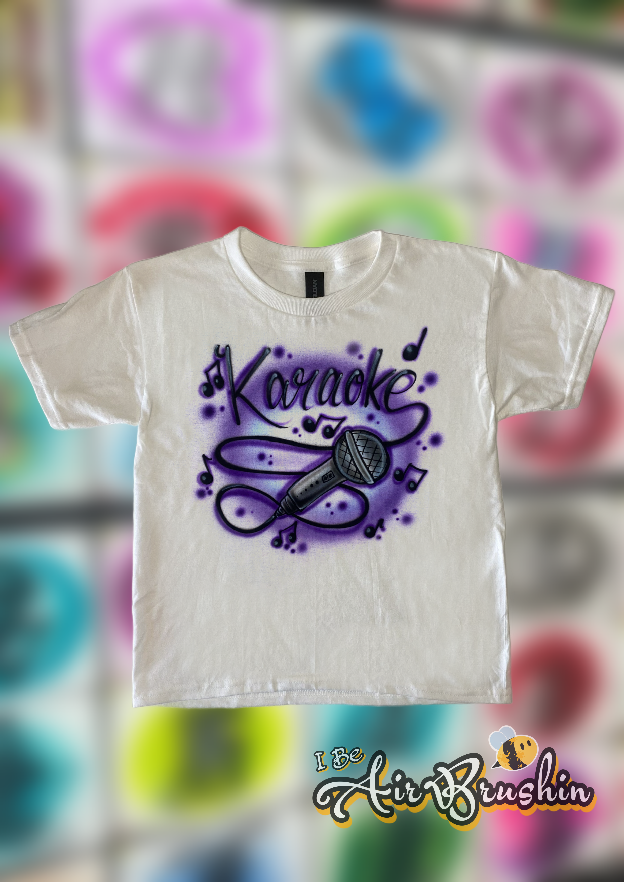 Airbrush Karaoke Singer Microphone Design