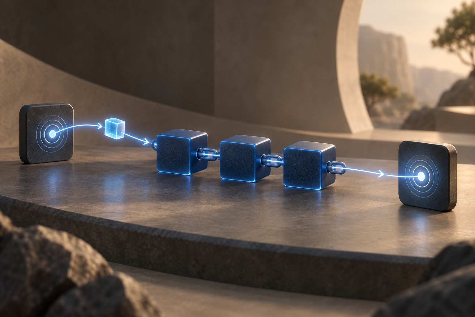 Blockchain network recording a transfer between addresses