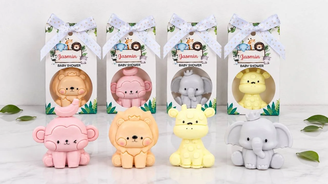Baby Shower Animal Soap Set