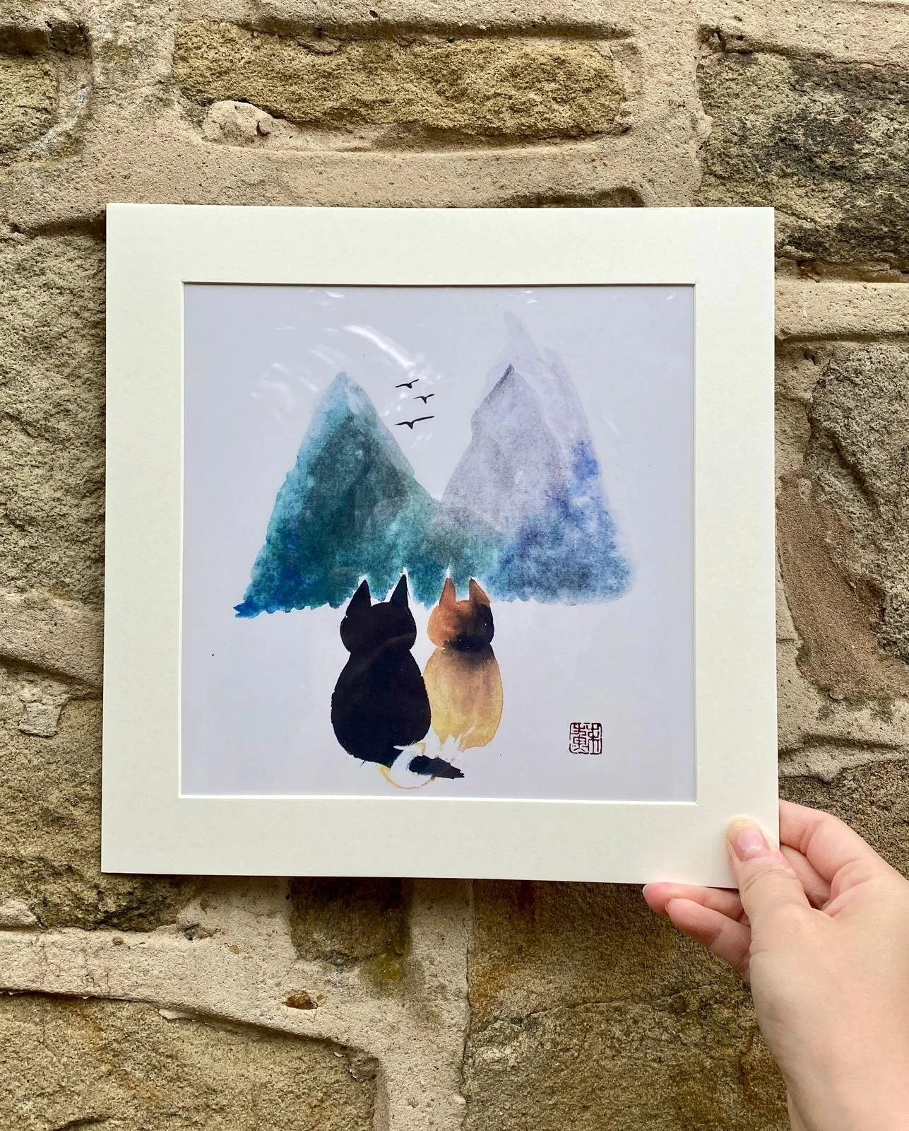 View of the Mountains - Print