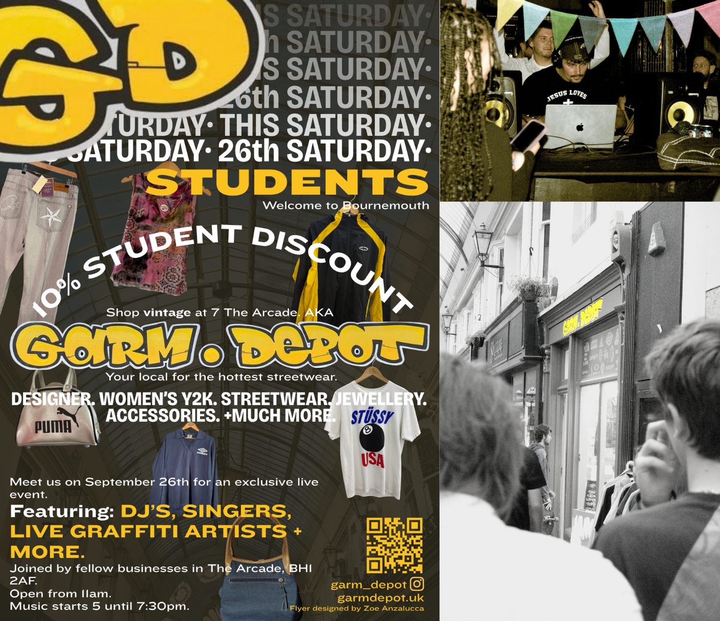  GARM DEPOT:
GRAPHIC DESIGNER. EVENT PHOTOGRAPHER. EXPERIMENTAL EDITOR.