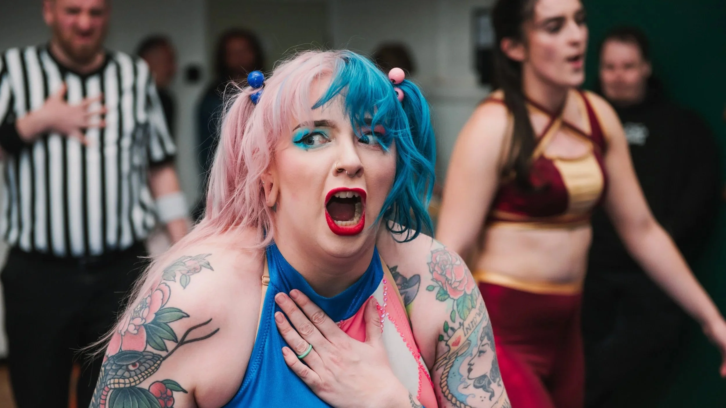 Beau Belles wrestling in Brighton