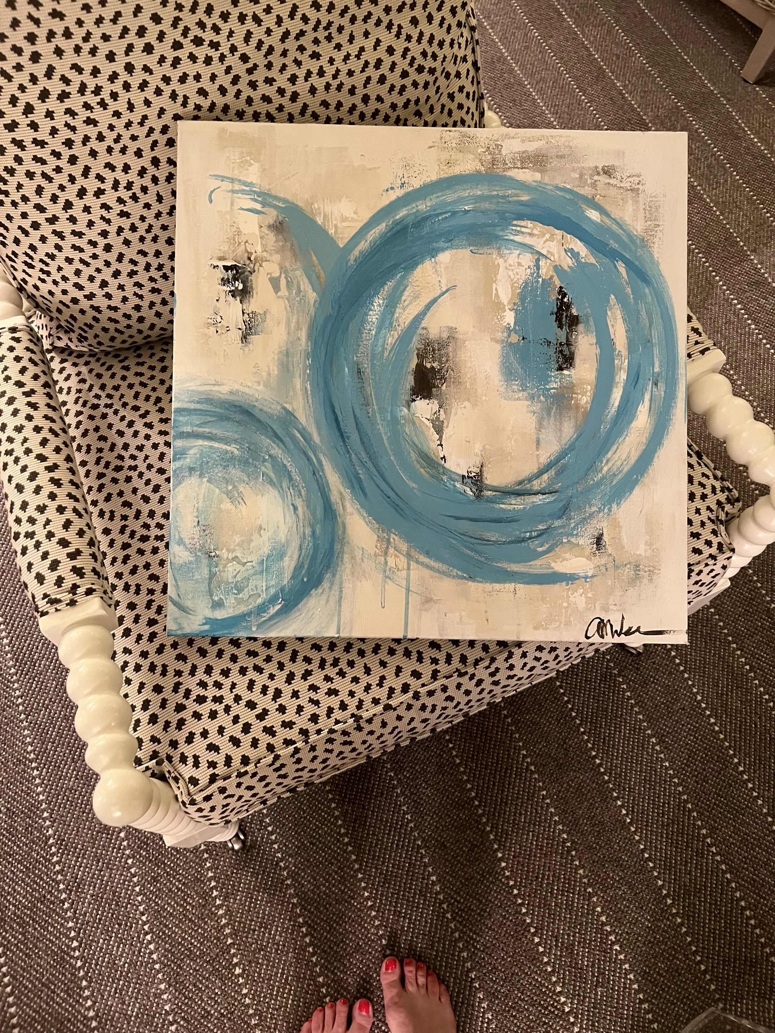 Turquoise Circles II