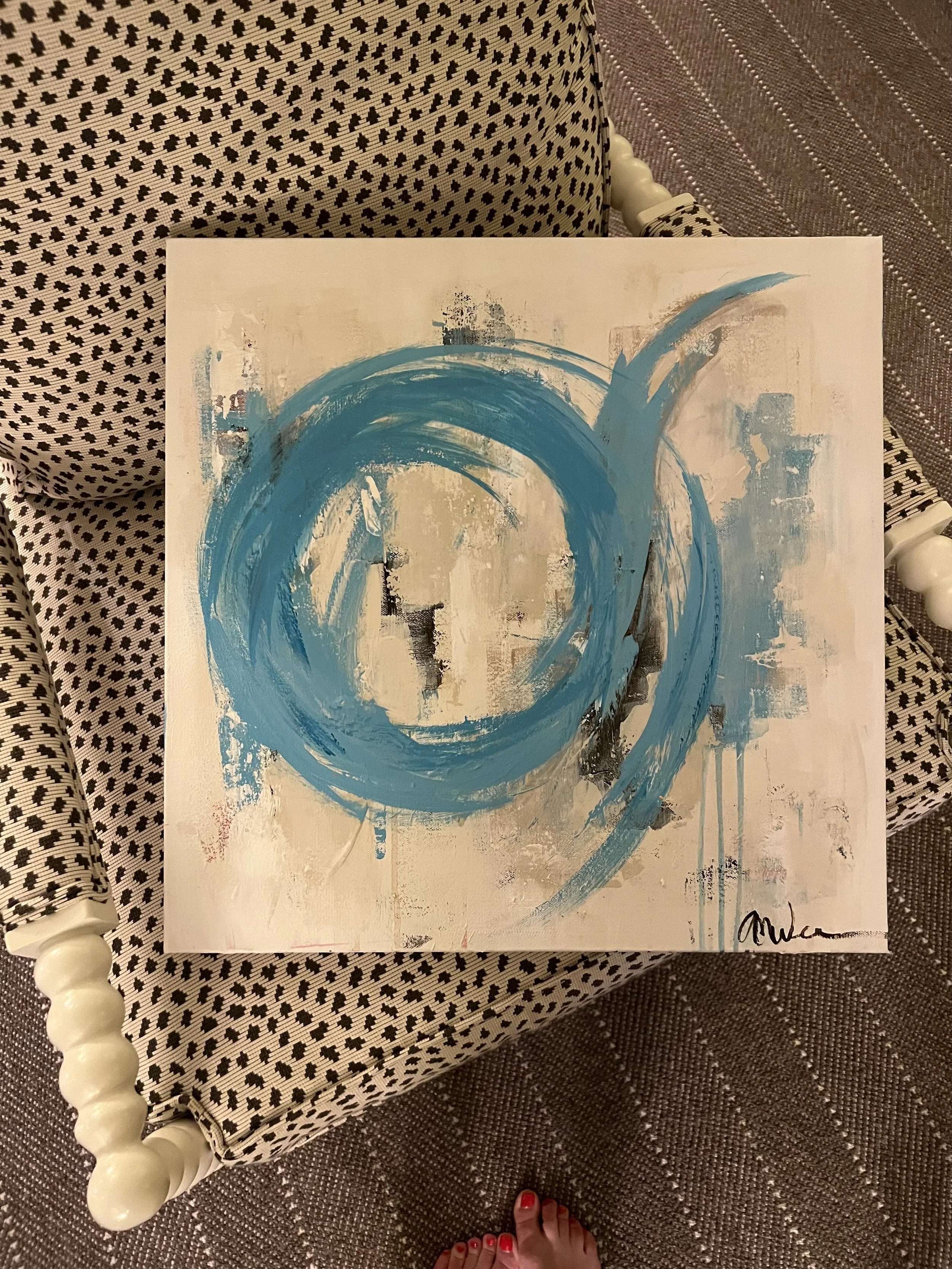 Turquoise Circles I