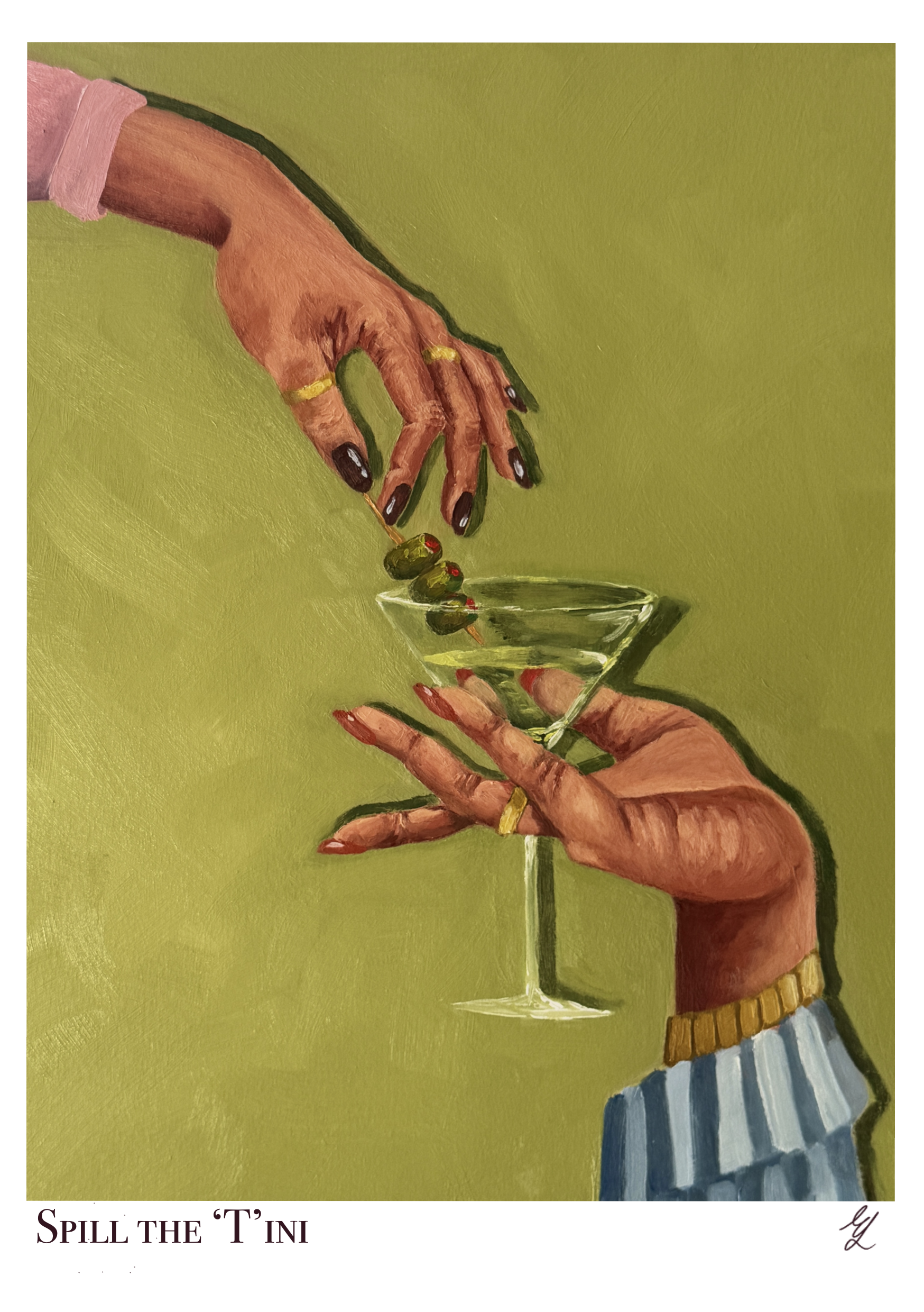 Spill The 'T'ini Fine Art Print