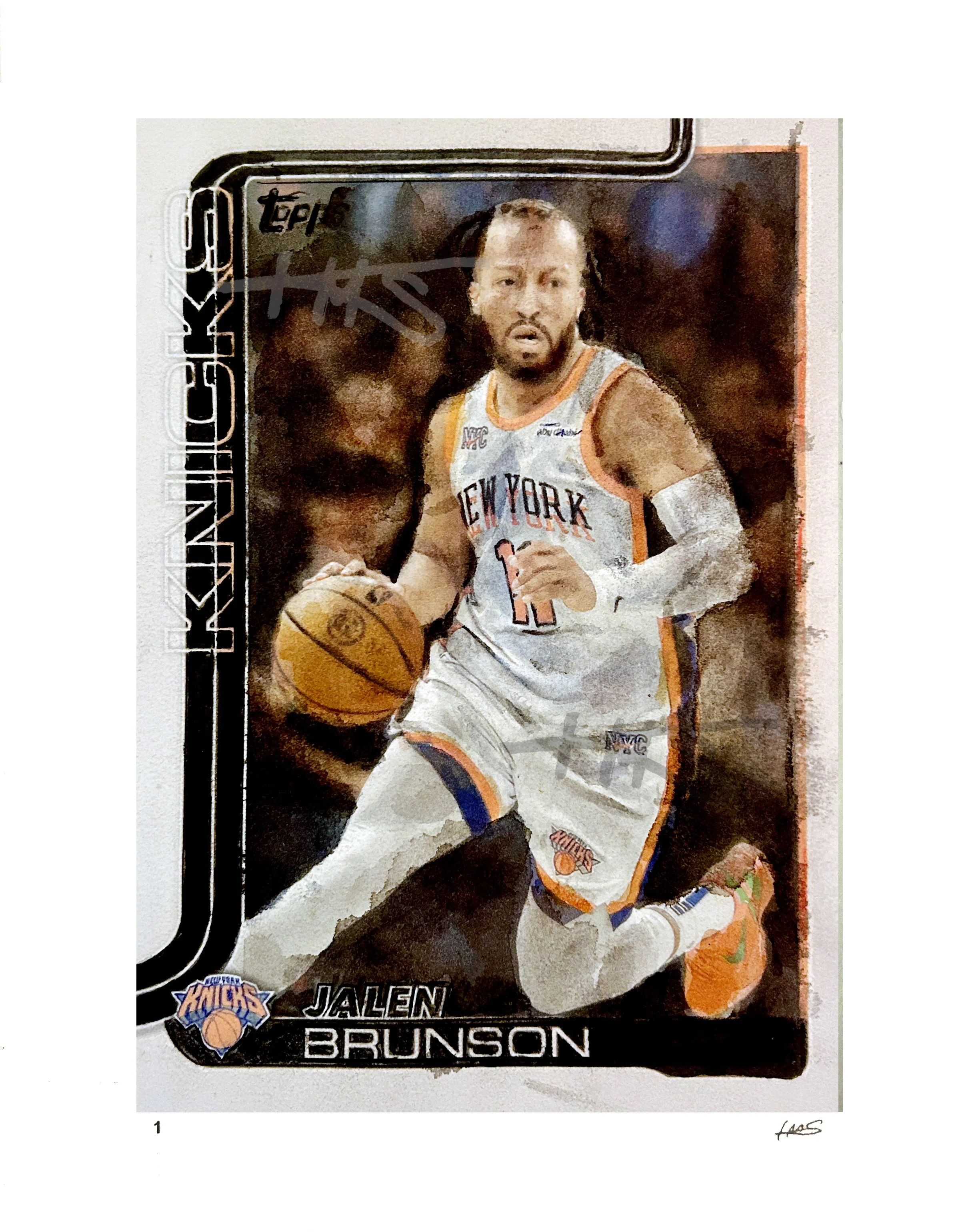 Jalen Brunson - 2025/26 Topps Trading Card - Edition of 116