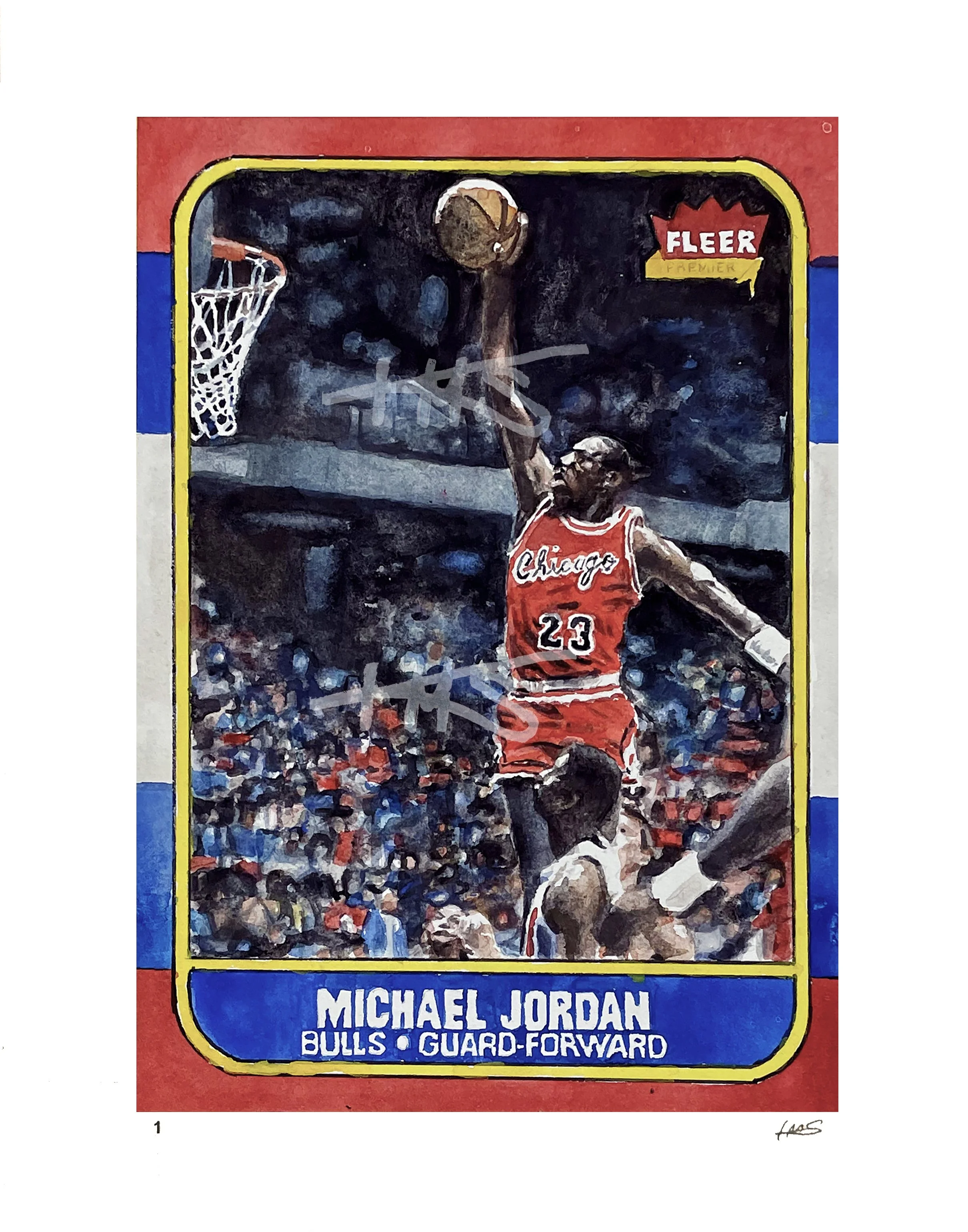 Michael Jordan - 1986 Fleer Trading RC Card -
